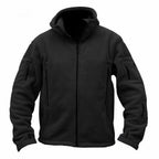 Men Casual Coat Tactical Recon Fleece Jacket Full Zip Army Hoodie Combat Hoody