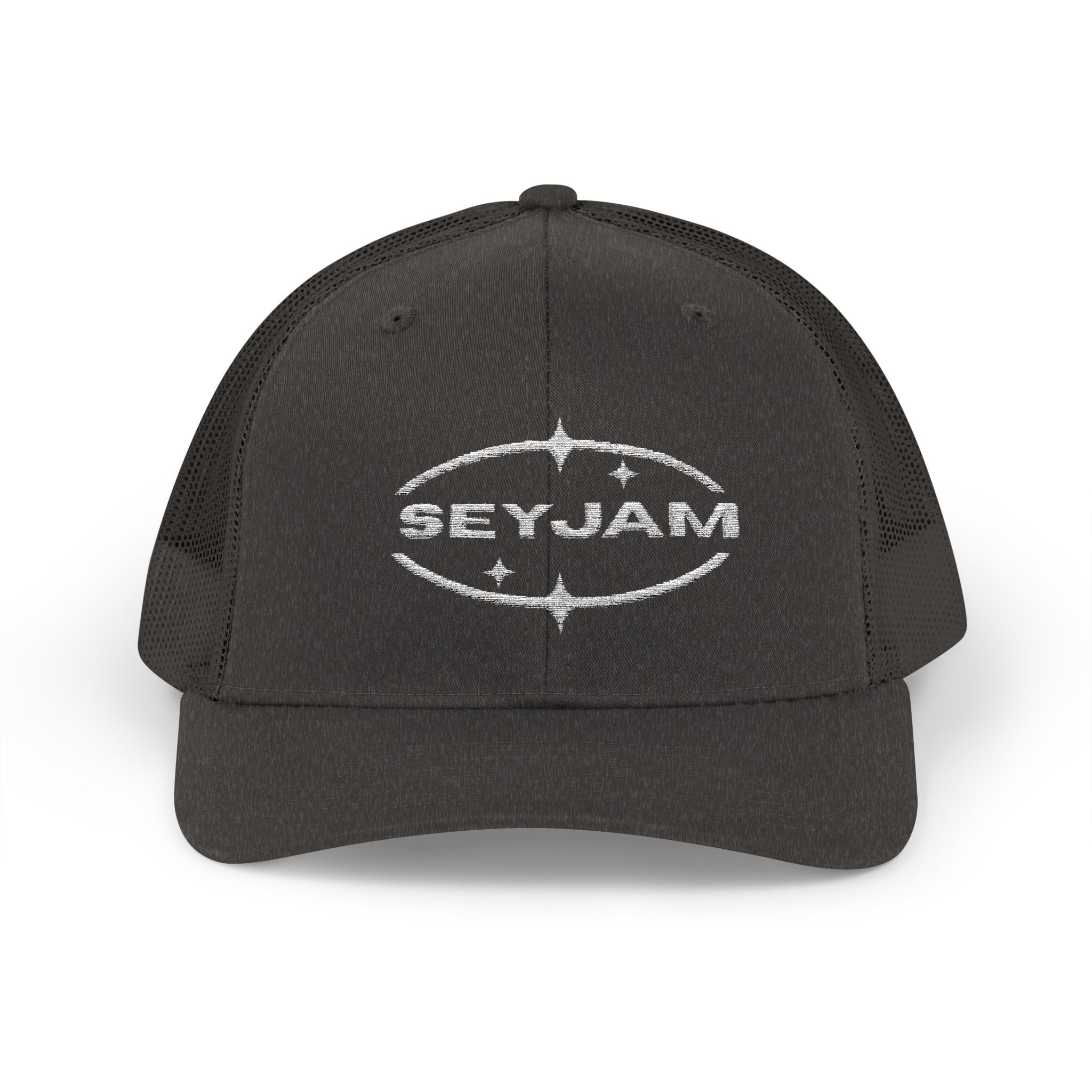 SEYJAM Embroidered Vintage Mesh Snapback Hat