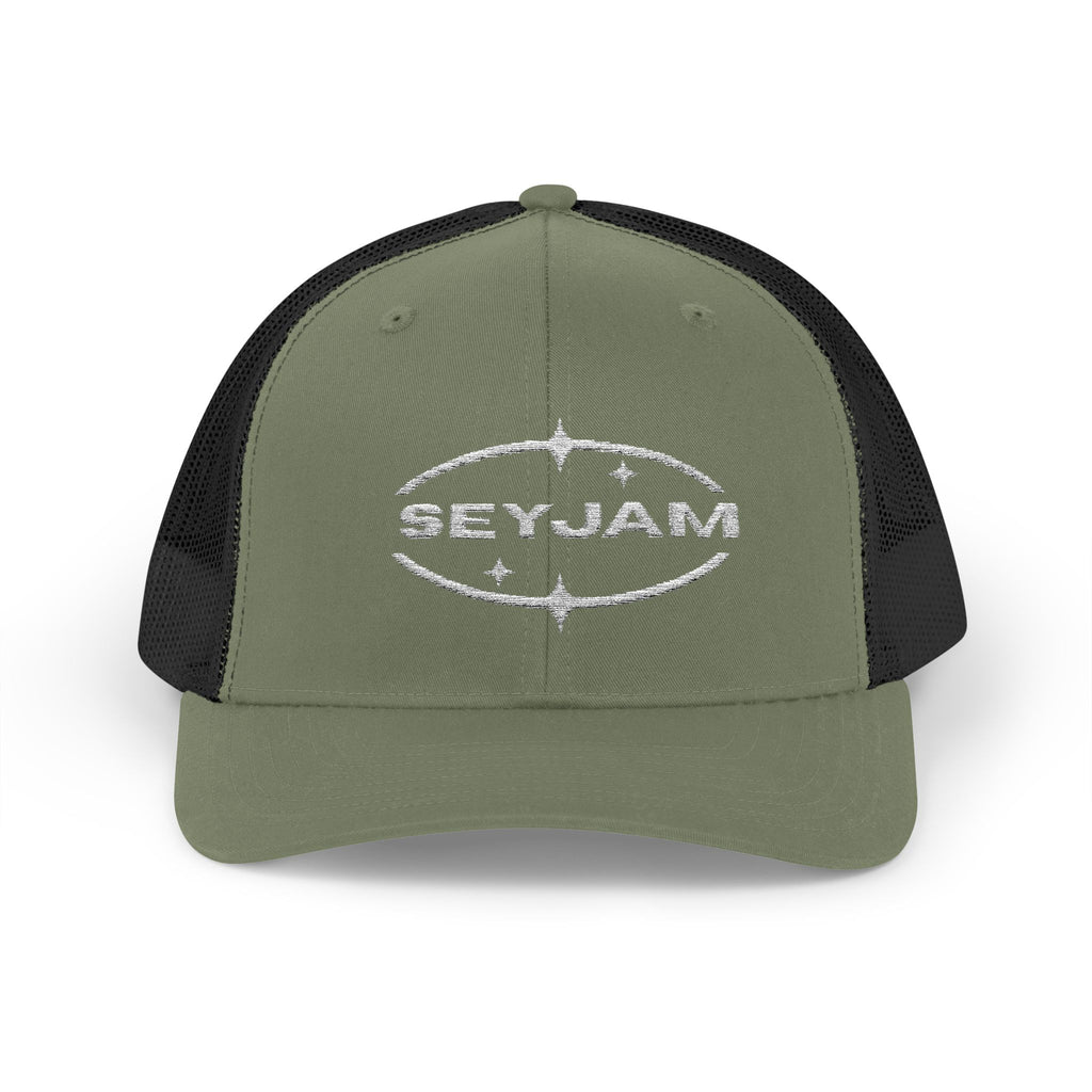 SEYJAM Embroidered Vintage Mesh Snapback Hat
