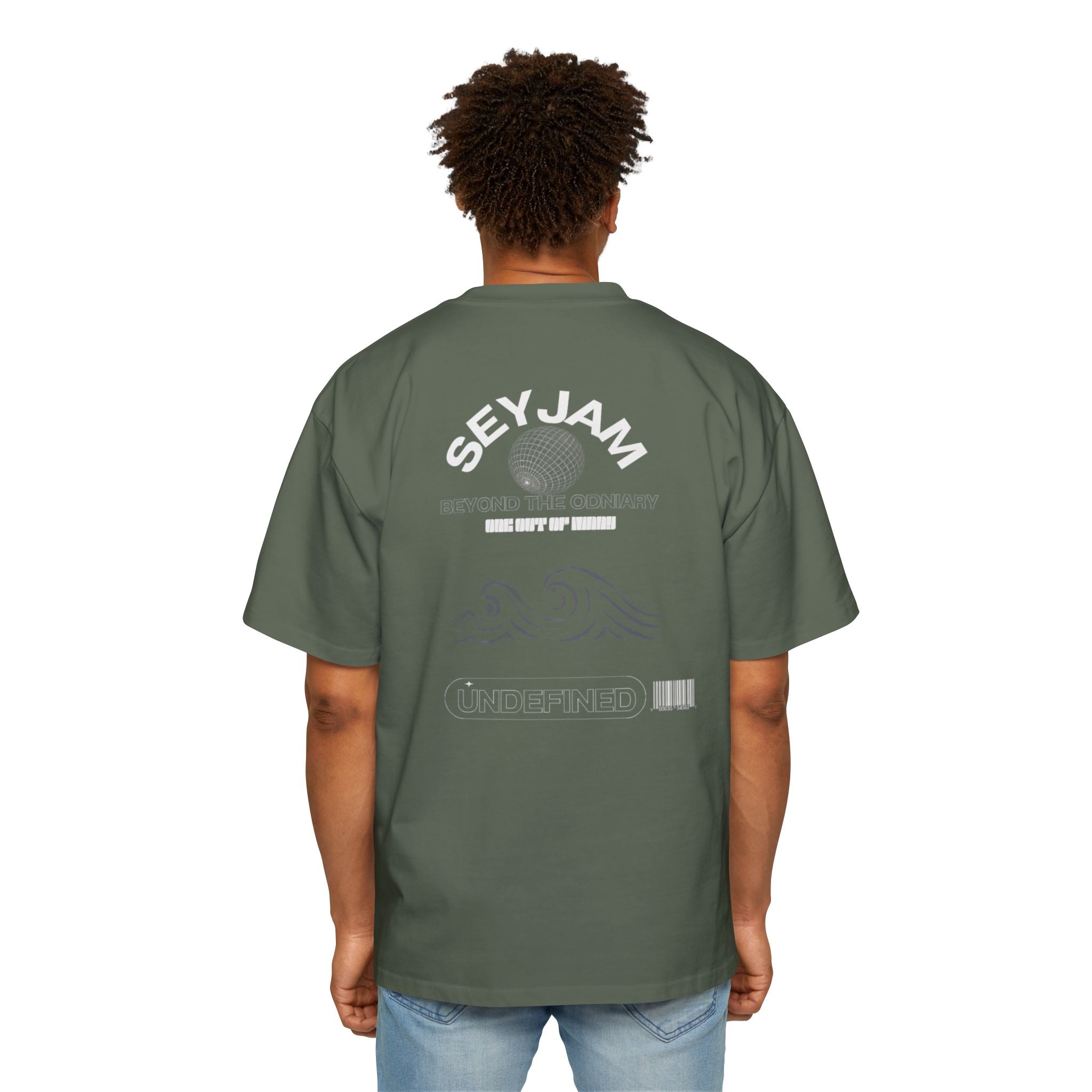 SEYJAM Oversized Wave Graphic Tee