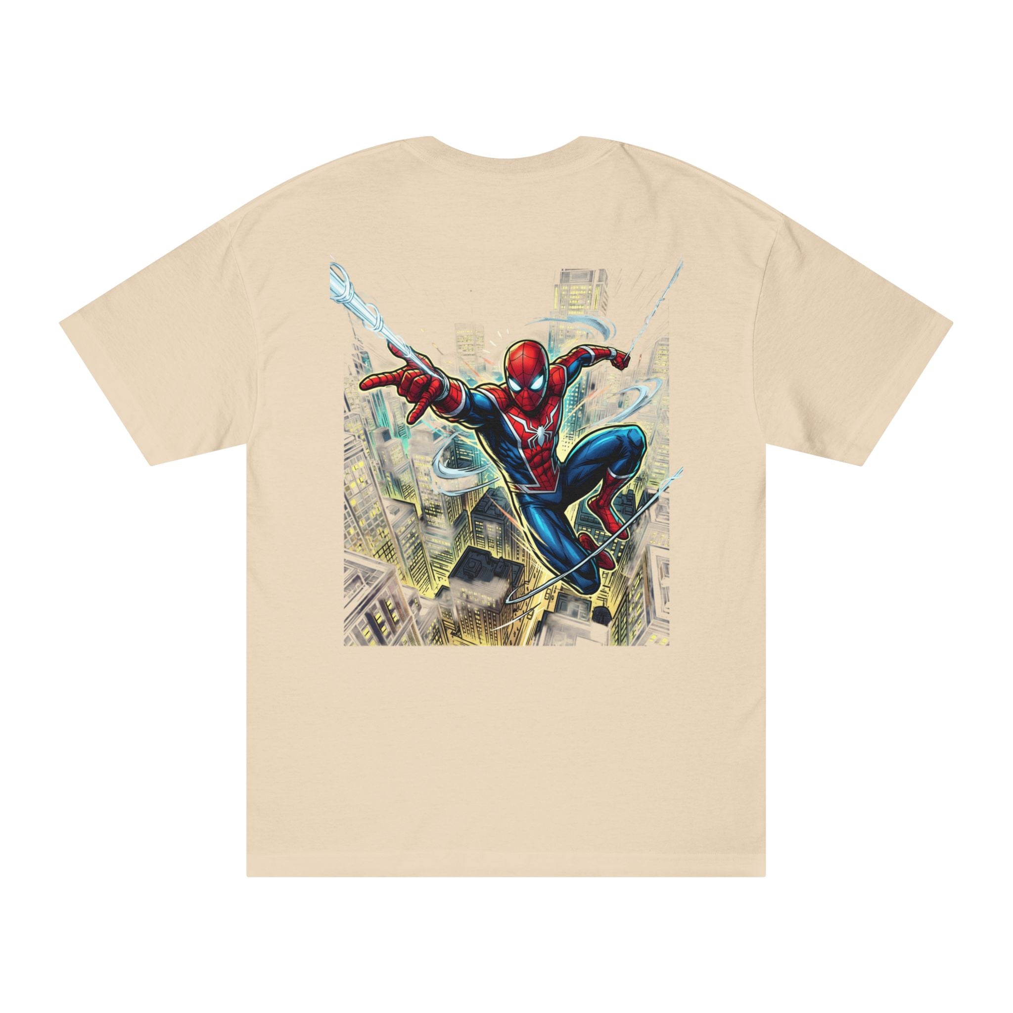 SeyJam Spider-Man Graphic Tee — Dynamic Back Print Superhero T-Shirt