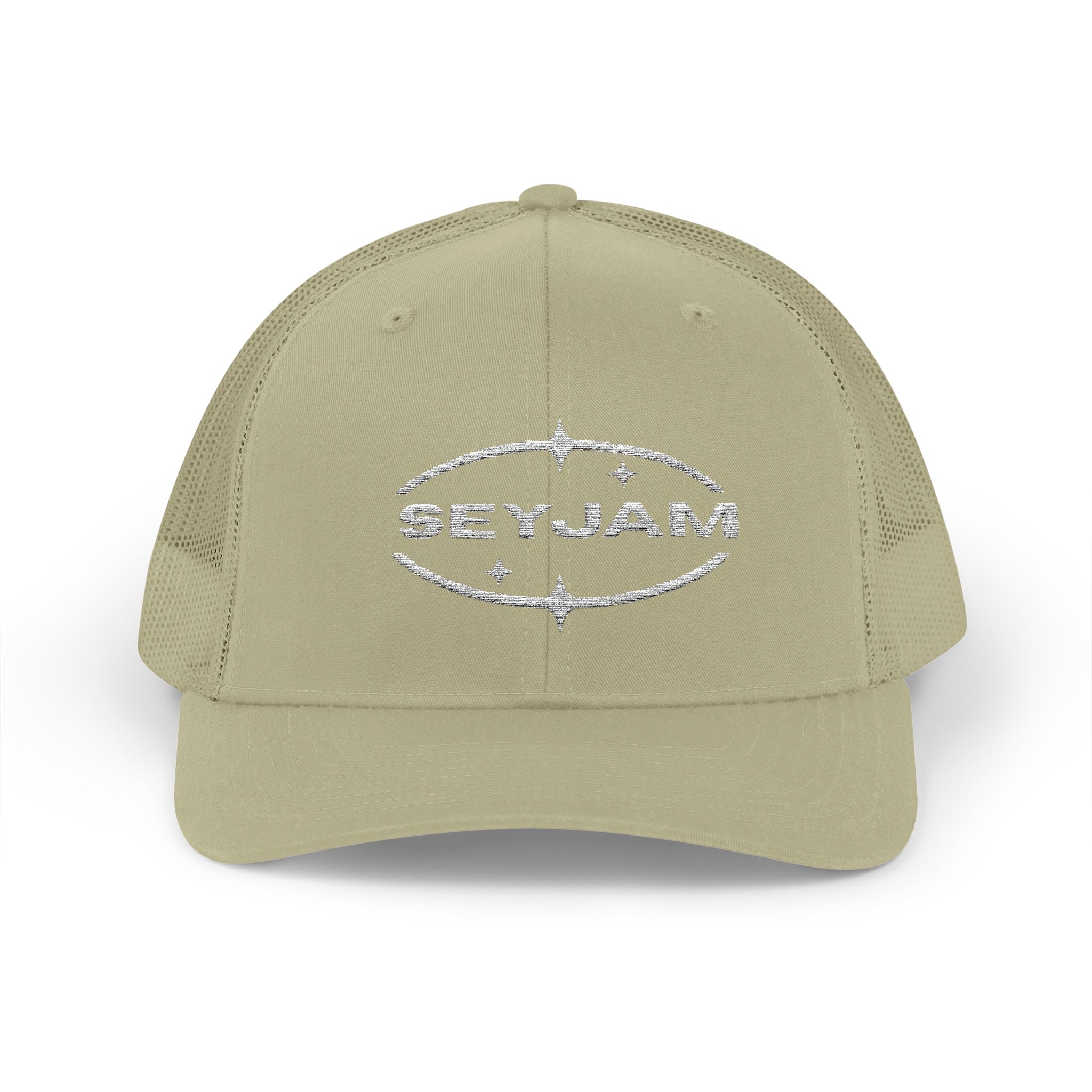 SEYJAM Embroidered Vintage Mesh Snapback Hat