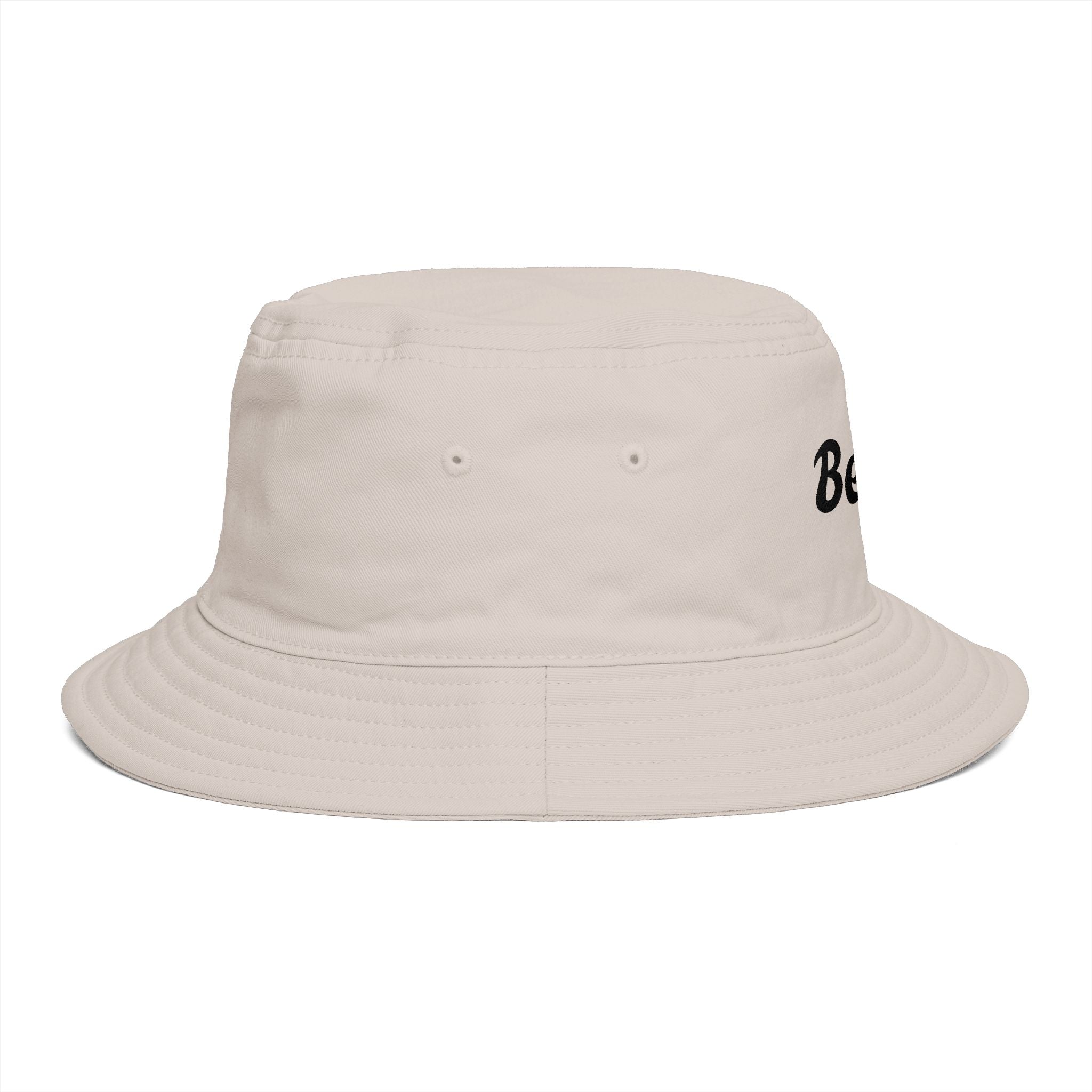 Beach Bucket Hat — Retro Script Summer Sun Hat