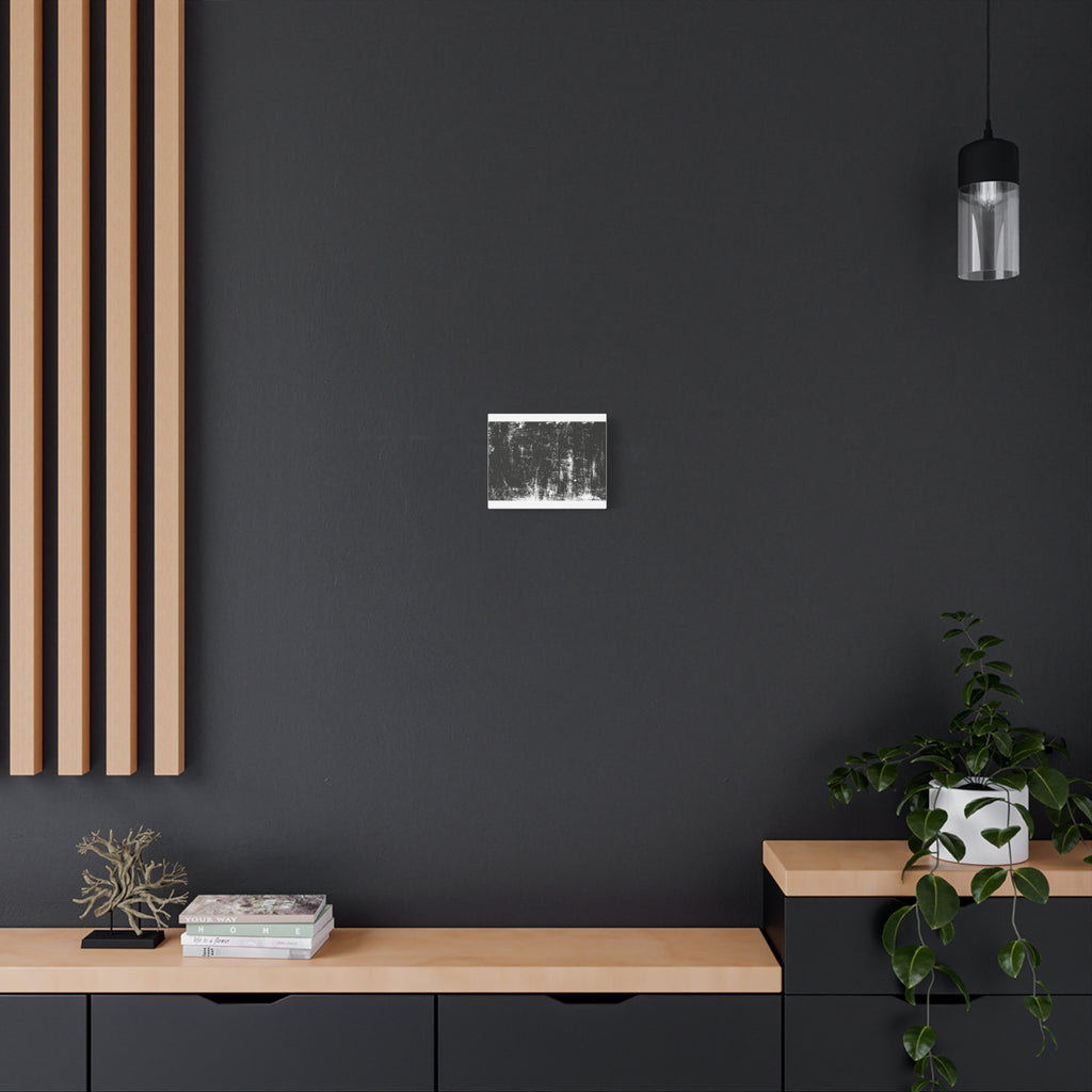 Grunge Black Texture Matte Canvas Print — Stretched 1.25"