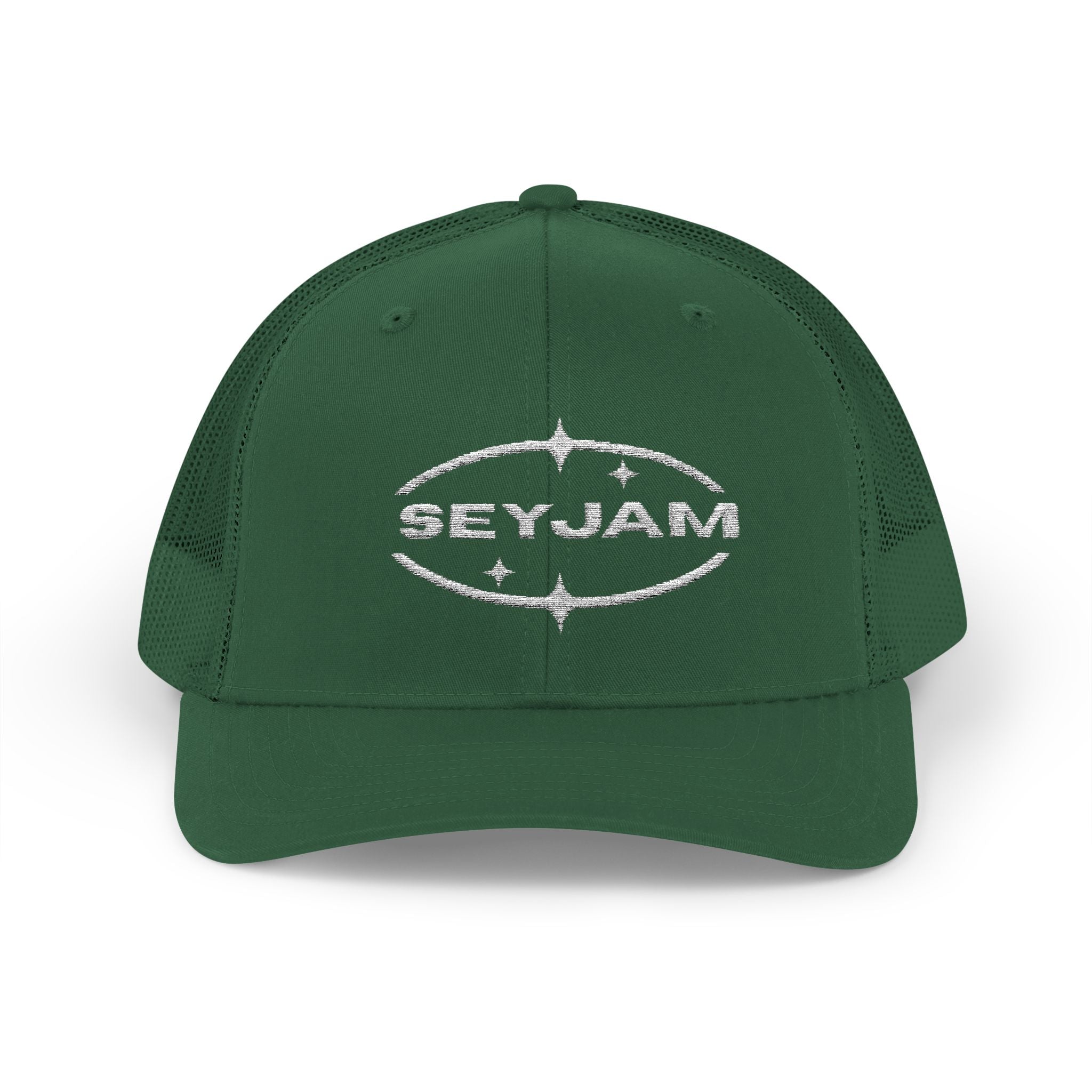 SEYJAM Embroidered Vintage Mesh Snapback Hat