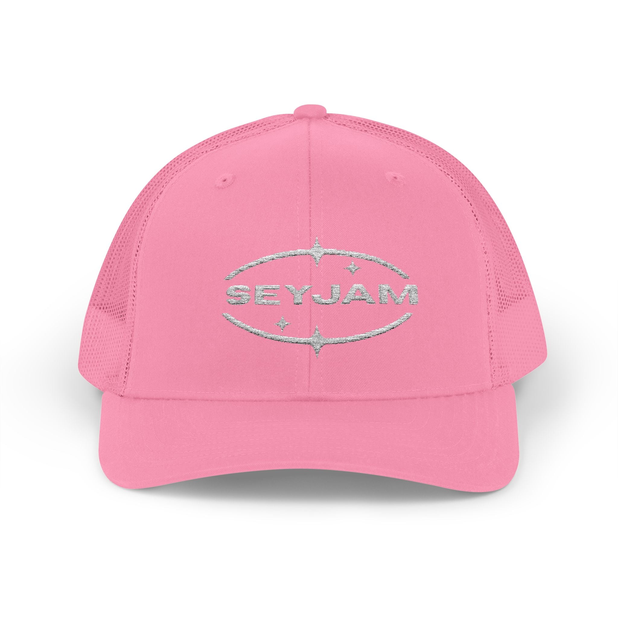 SEYJAM Embroidered Vintage Mesh Snapback Hat