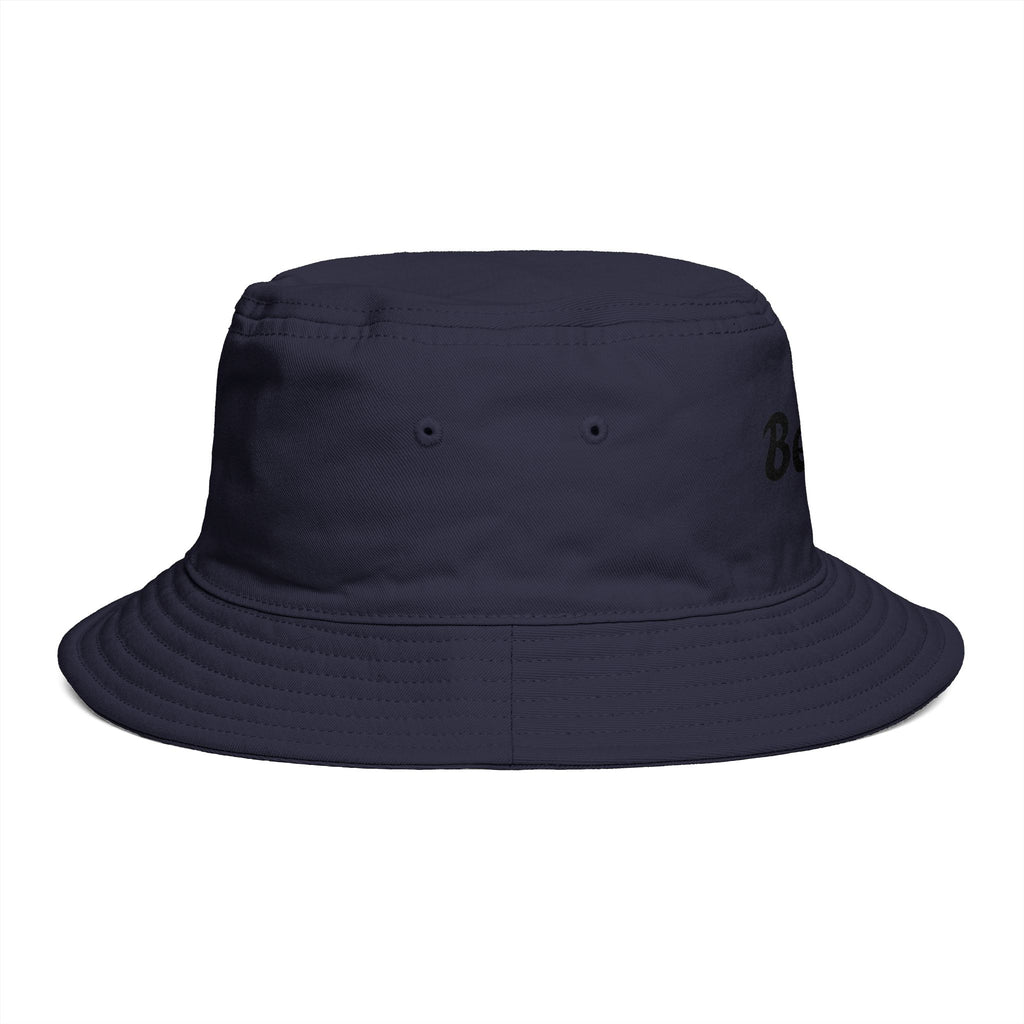 Beach Bucket Hat — Retro Script Summer Sun Hat