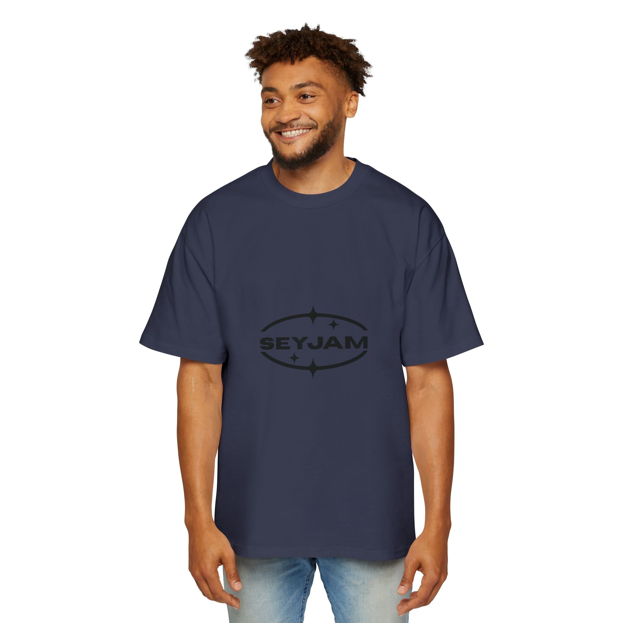 SEYJAM Oversized Wave Graphic Tee