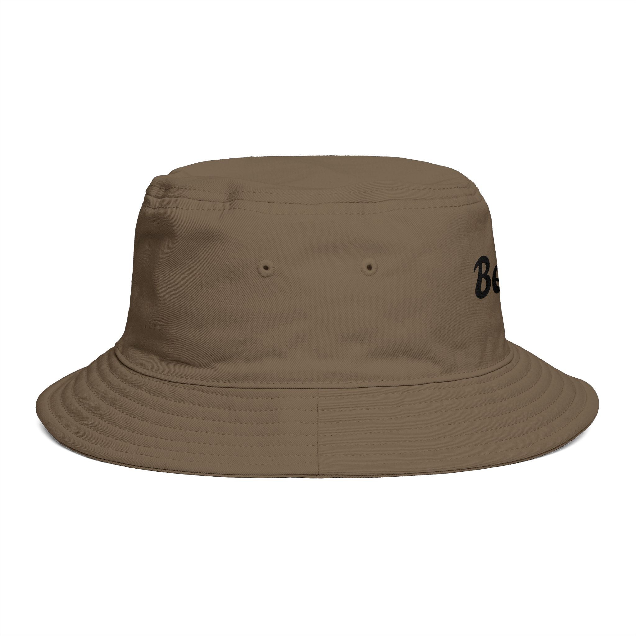 Beach Bucket Hat — Retro Script Summer Sun Hat