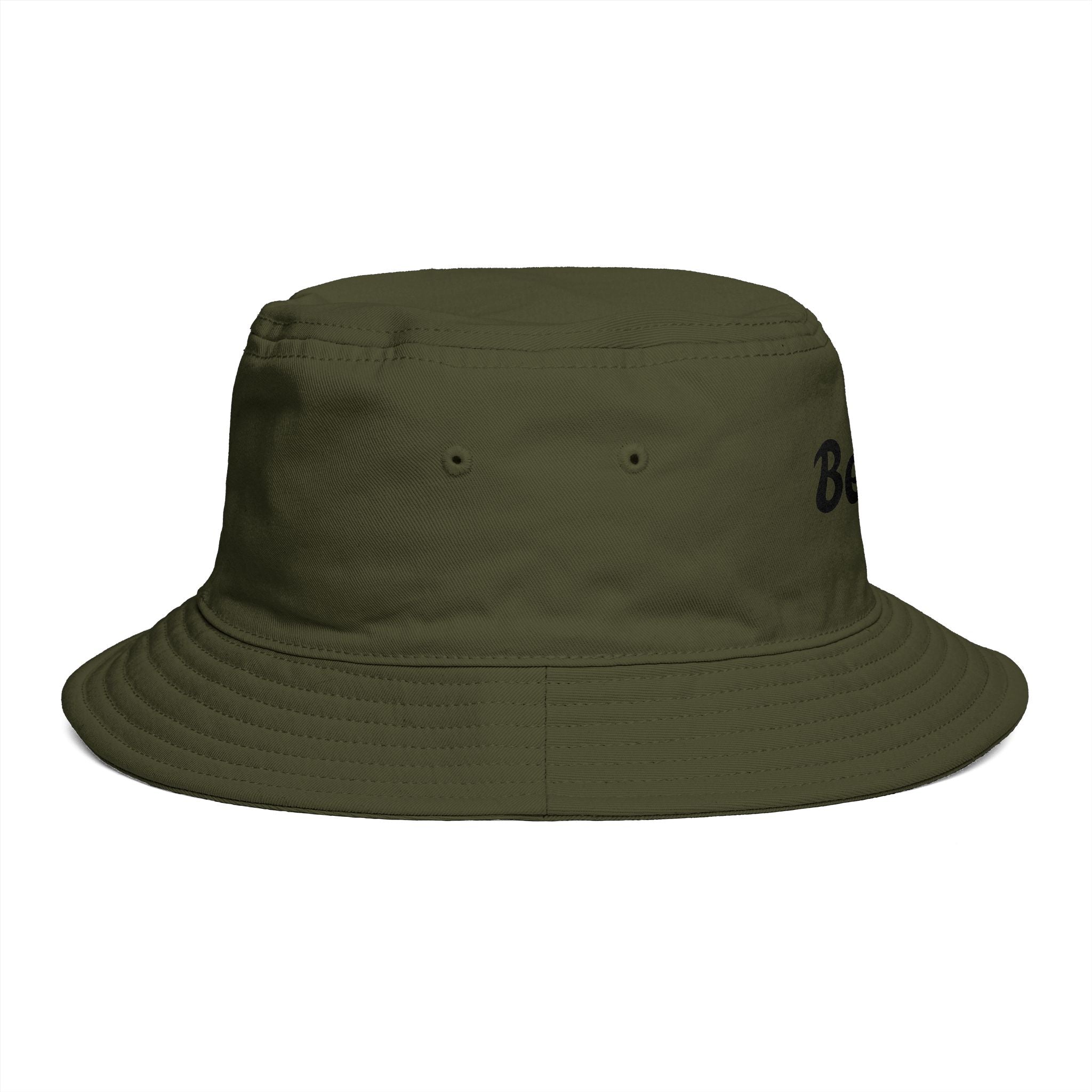 Beach Bucket Hat — Retro Script Summer Sun Hat