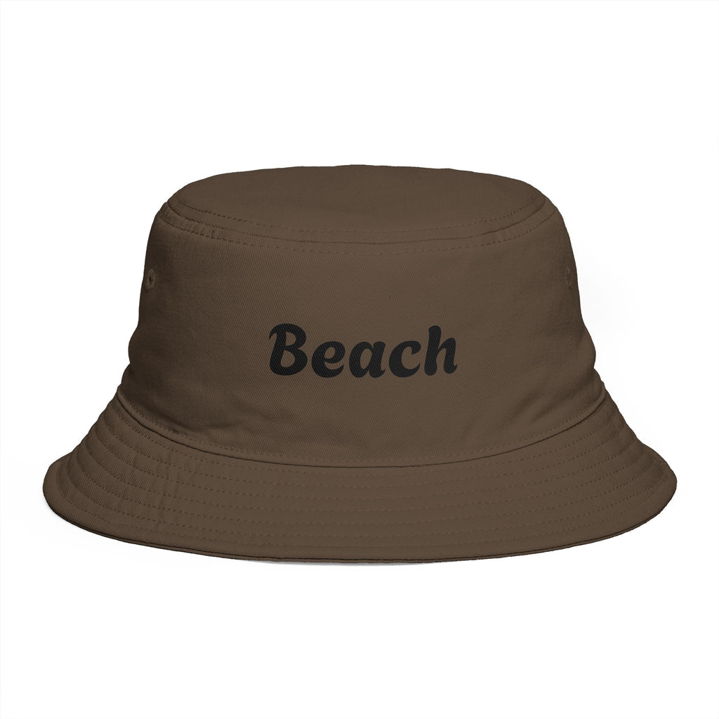 Beach Bucket Hat — Retro Script Summer Sun Hat