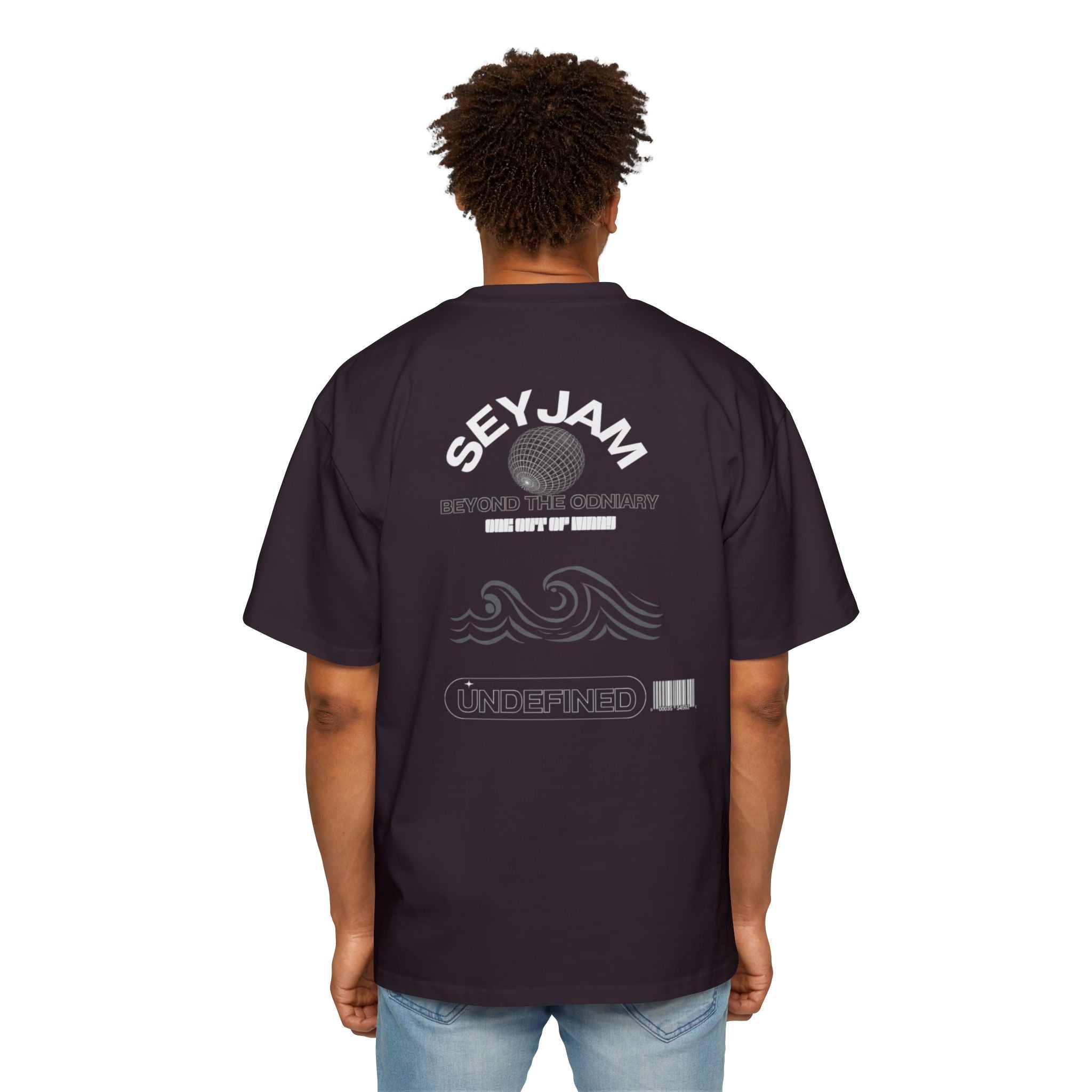 SEYJAM Oversized Wave Graphic Tee