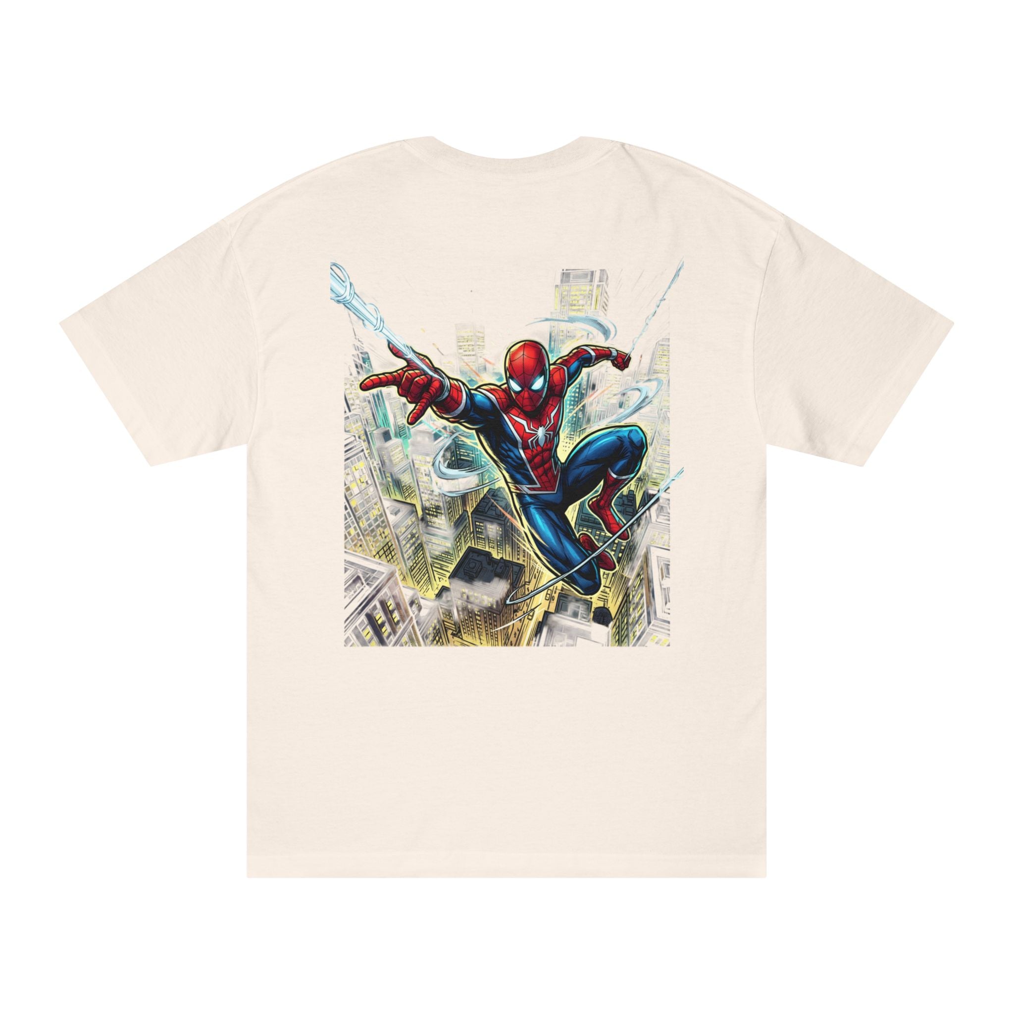 SeyJam Spider-Man Graphic Tee — Dynamic Back Print Superhero T-Shirt
