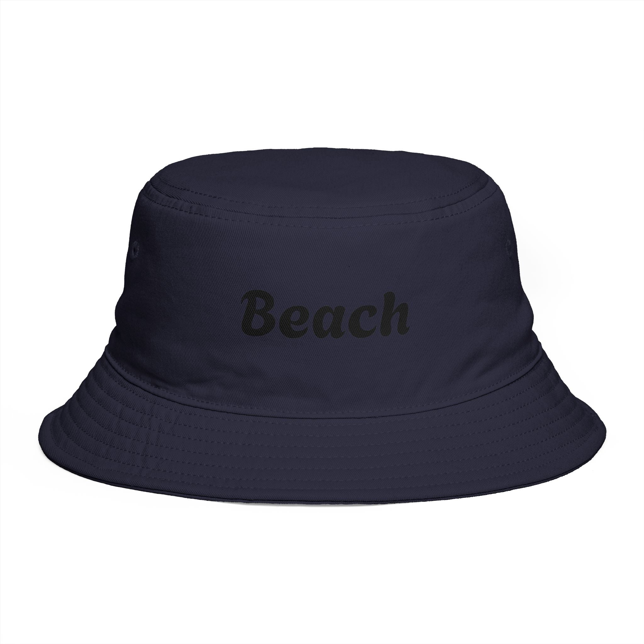 Beach Bucket Hat — Retro Script Summer Sun Hat