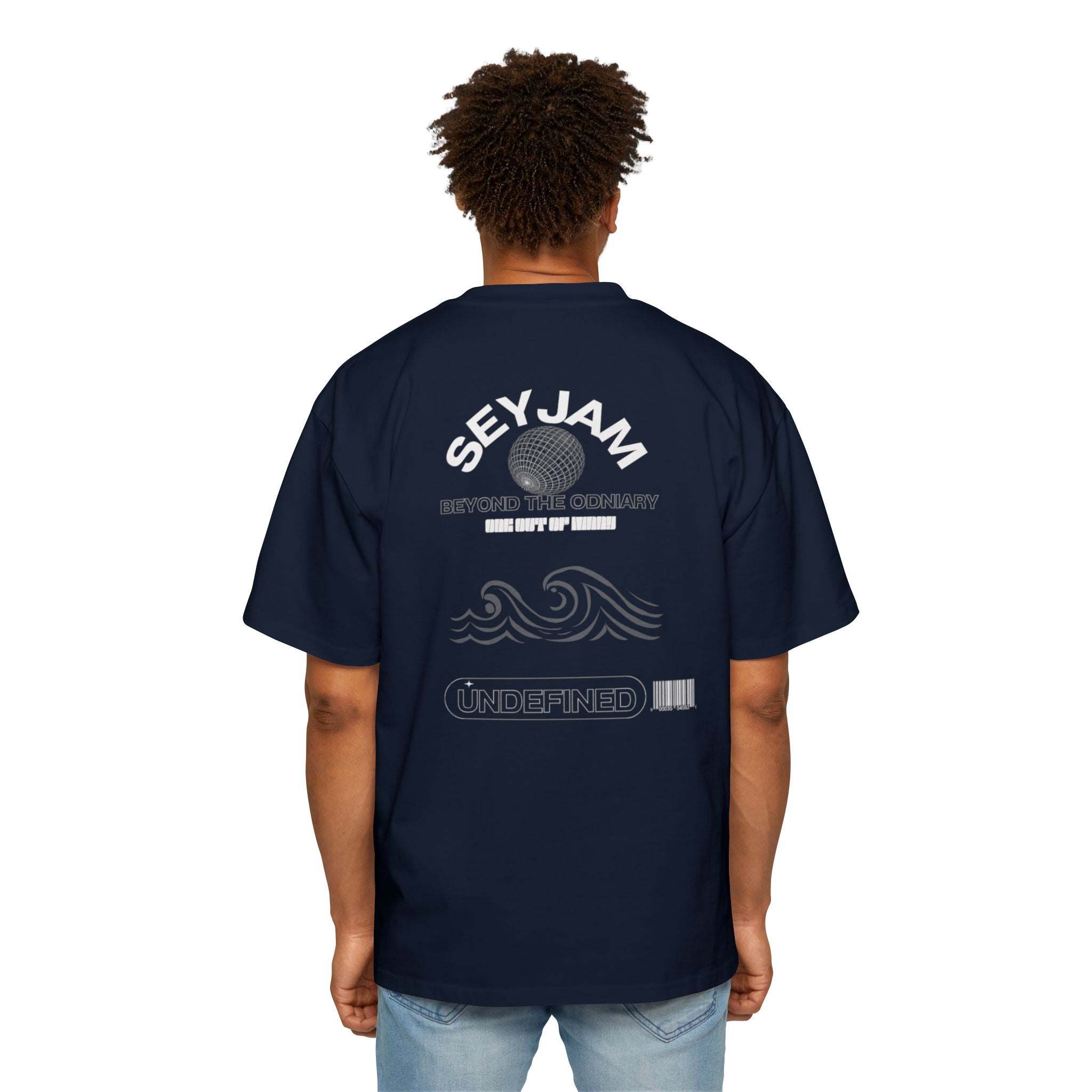 SEYJAM Oversized Wave Graphic Tee
