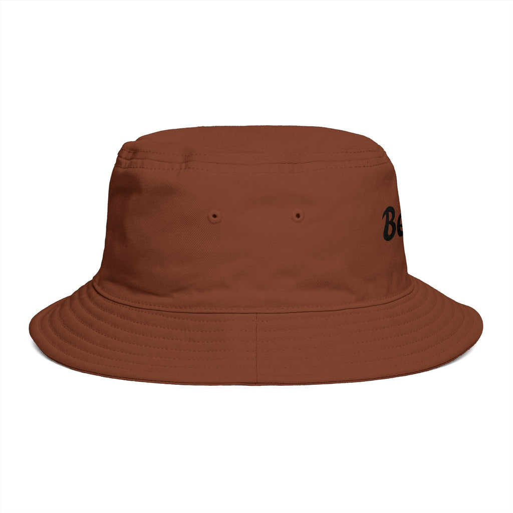 Beach Bucket Hat — Retro Script Summer Sun Hat