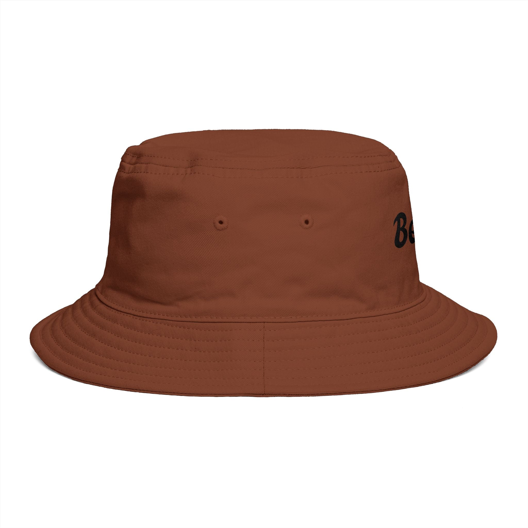 Beach Bucket Hat — Retro Script Summer Sun Hat