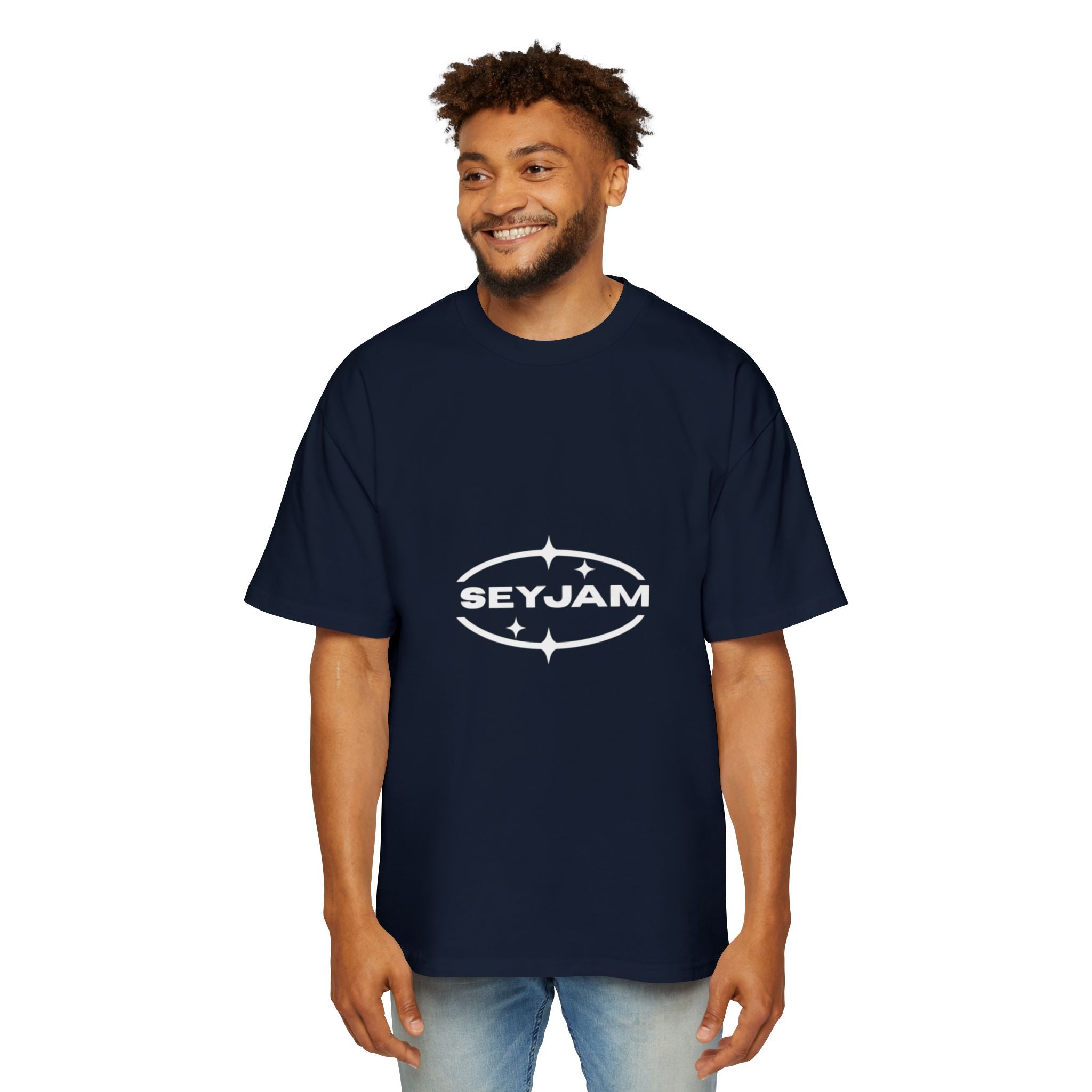 SEYJAM Oversized Wave Graphic Tee