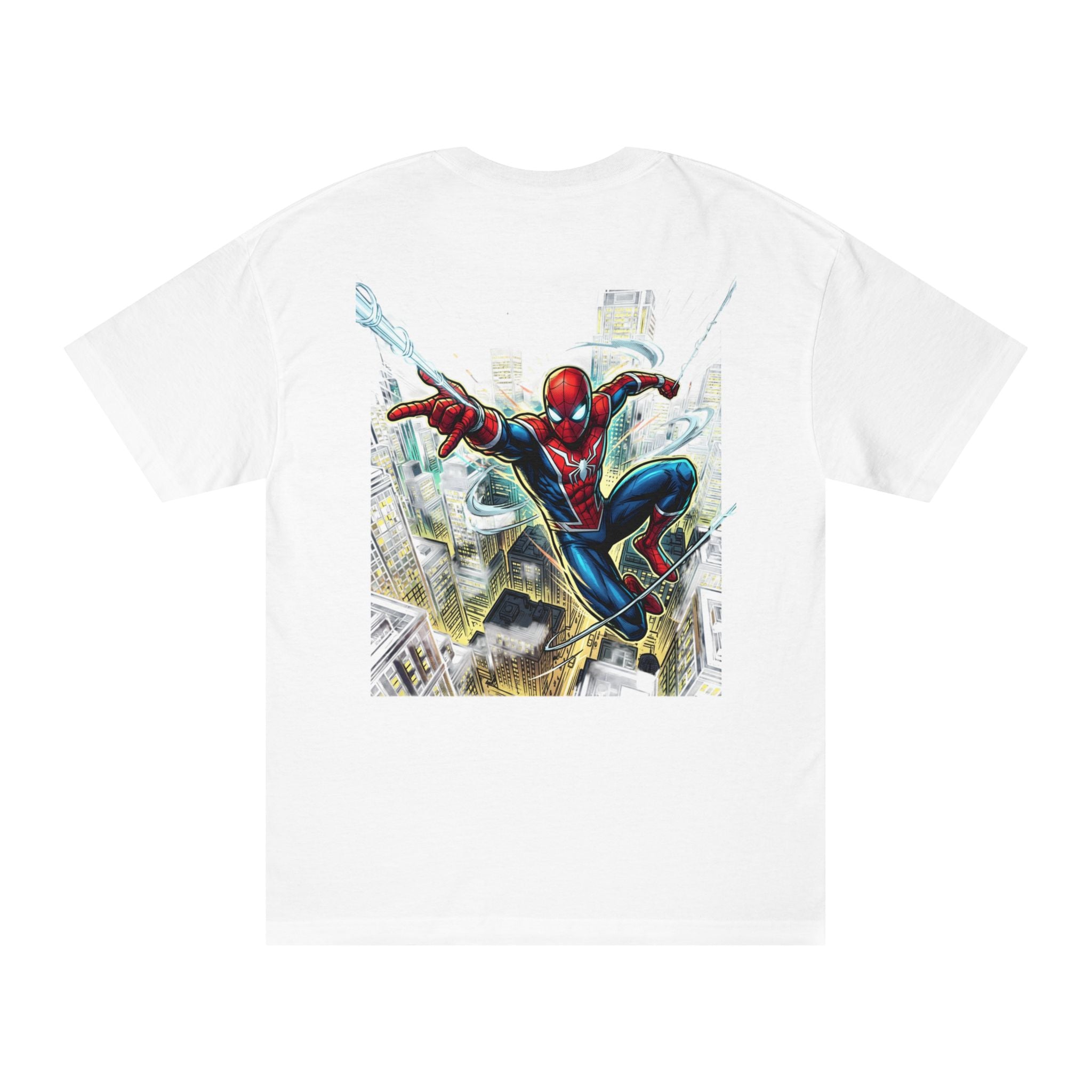 SeyJam Spider-Man Graphic Tee — Dynamic Back Print Superhero T-Shirt
