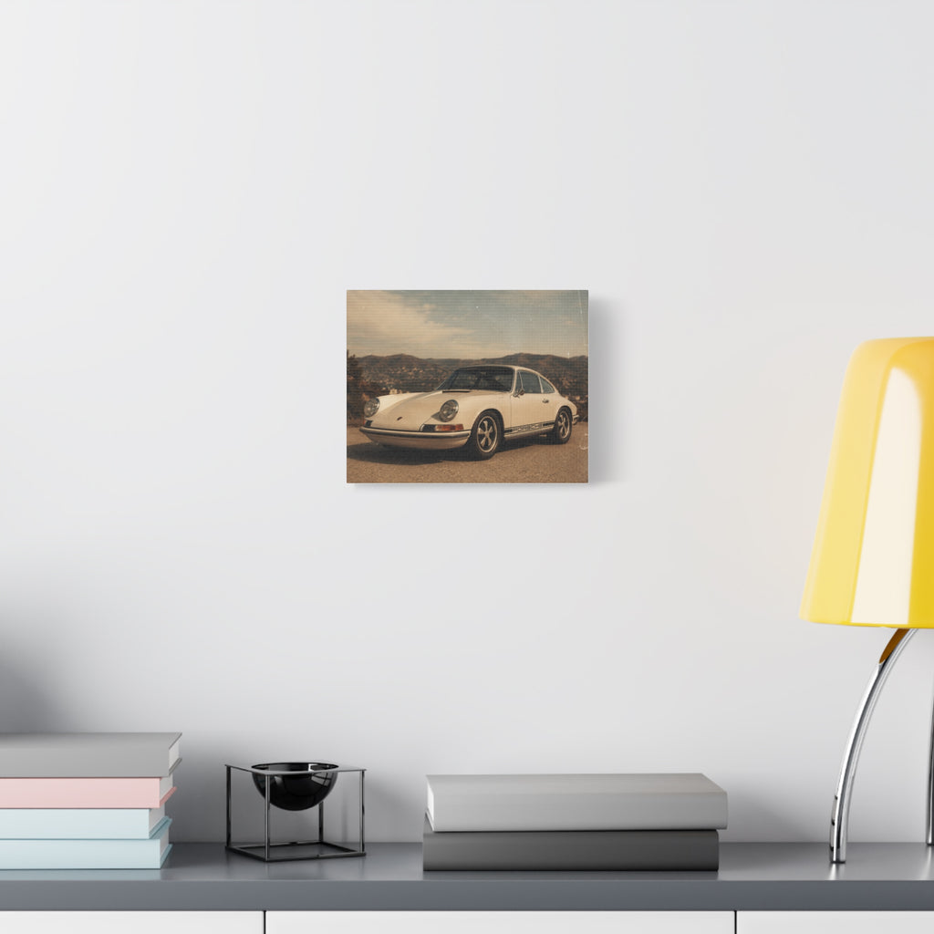 Vintage Porsche 911 Canvas Print — Classic Car Wall Art