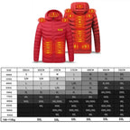 Men Heated Jacket USB Winter Outdoor Electric Heating Male Bobojaco Warm Sprots Thermal Coat Clothing Heatable Men'S Parka