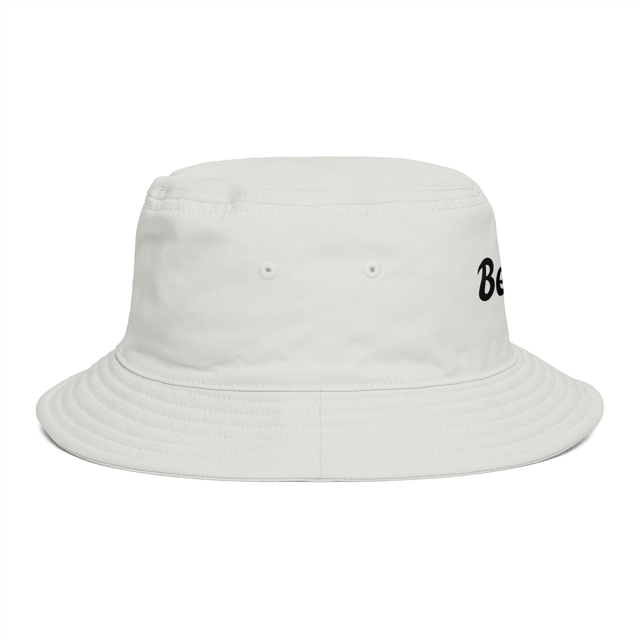 Beach Bucket Hat — Retro Script Summer Sun Hat