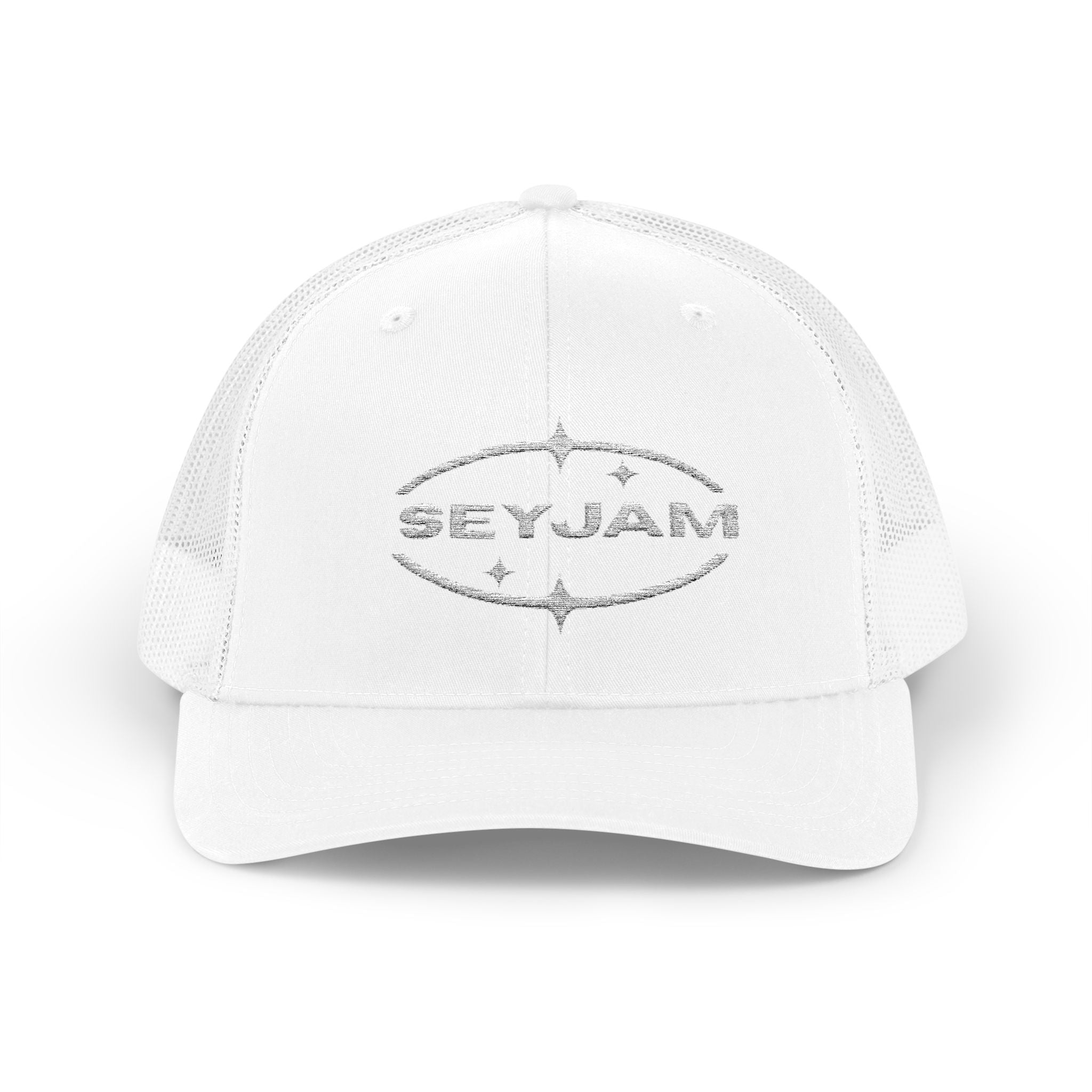SEYJAM Embroidered Vintage Mesh Snapback Hat
