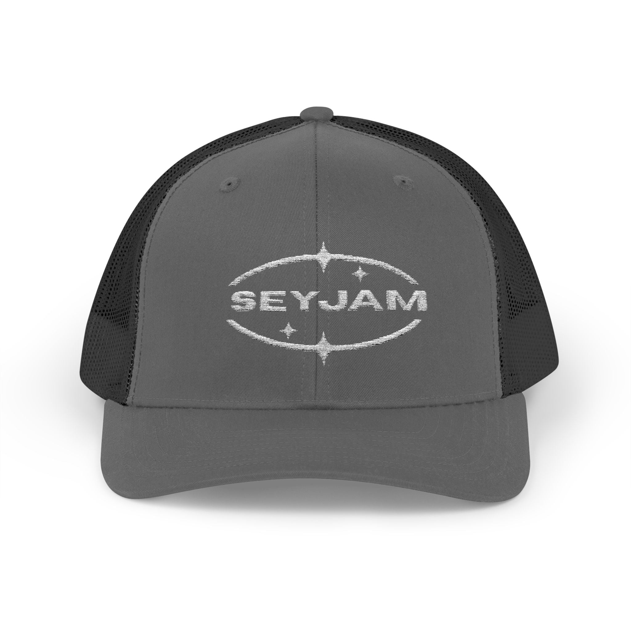 SEYJAM Embroidered Vintage Mesh Snapback Hat