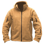 Men Casual Coat Tactical Recon Fleece Jacket Full Zip Army Hoodie Combat Hoody