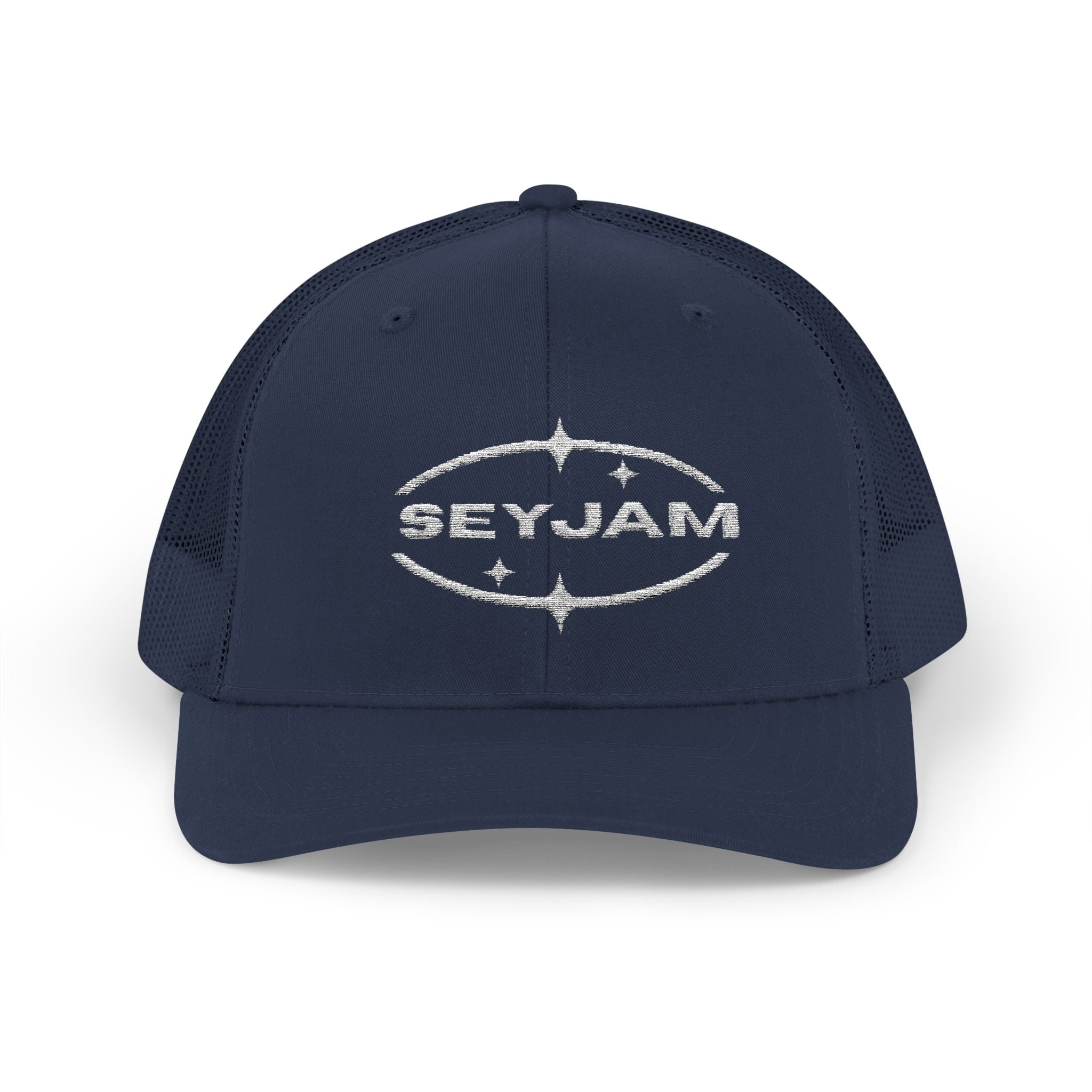 SEYJAM Embroidered Vintage Mesh Snapback Hat