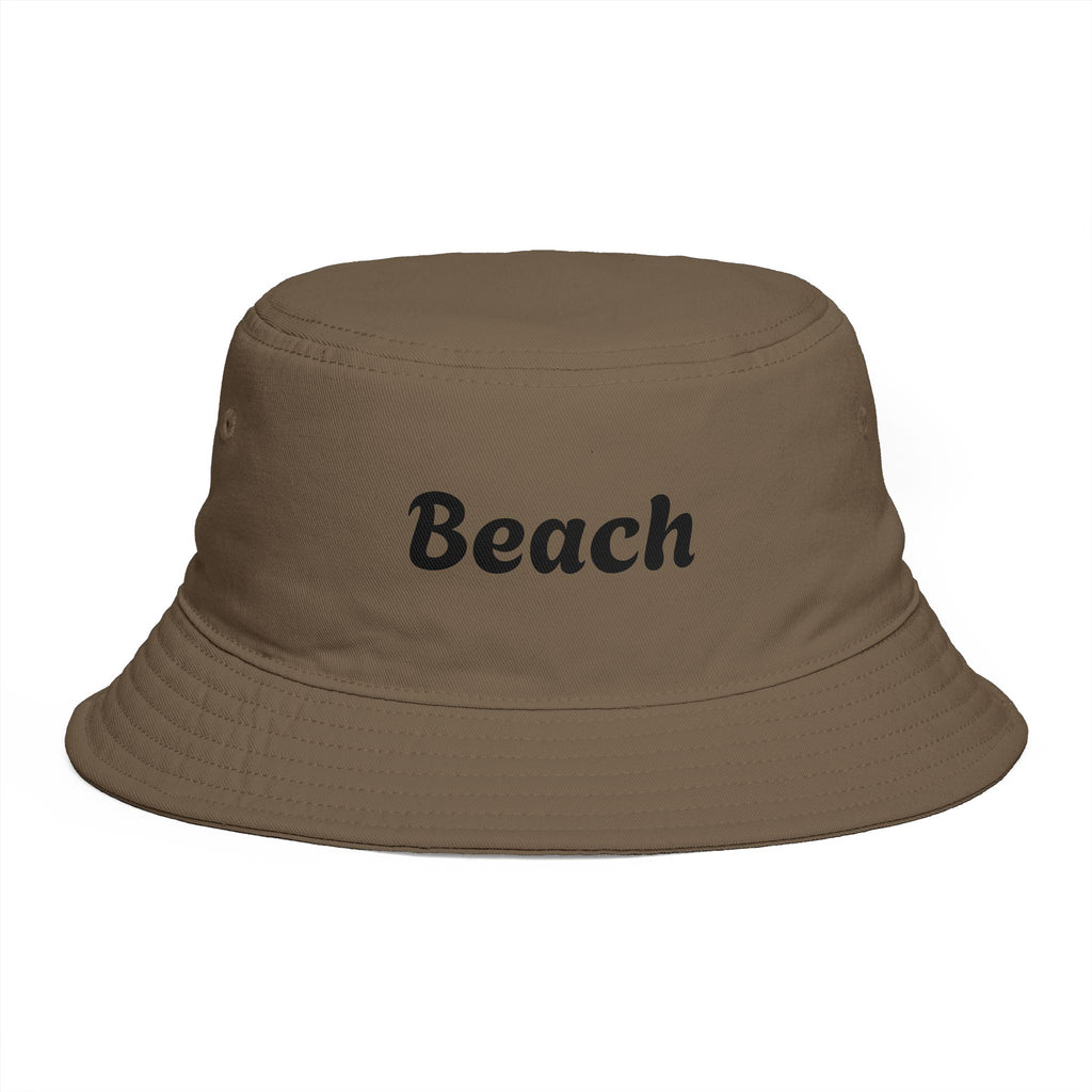 Beach Bucket Hat — Retro Script Summer Sun Hat