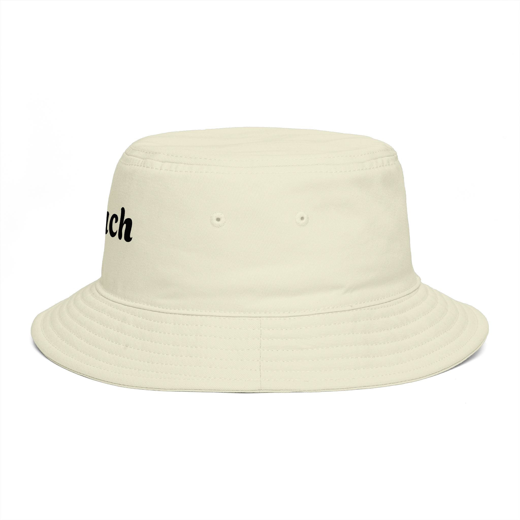 Beach Bucket Hat — Retro Script Summer Sun Hat