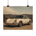 Vintage Porsche 911 Matte Poster — Classic Car Wall Art (Horizontal)