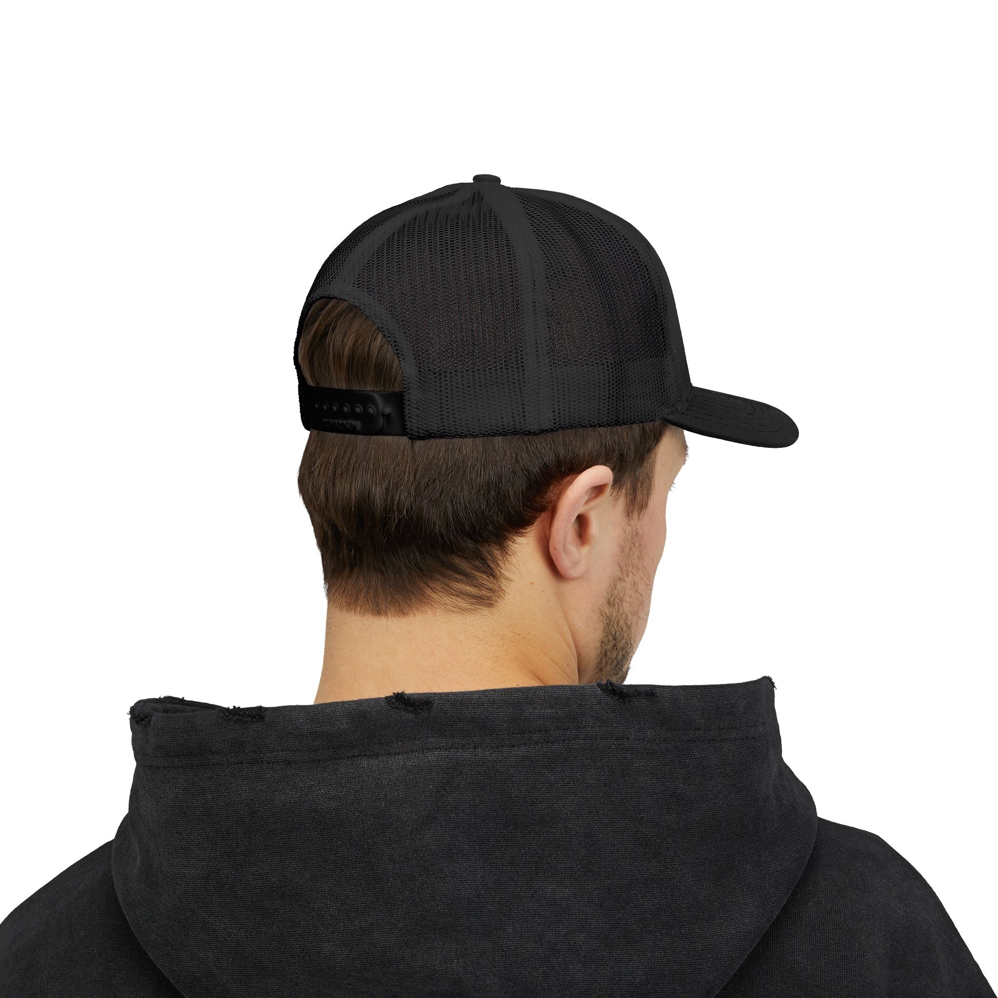 SEYJAM Embroidered Vintage Mesh Snapback Hat