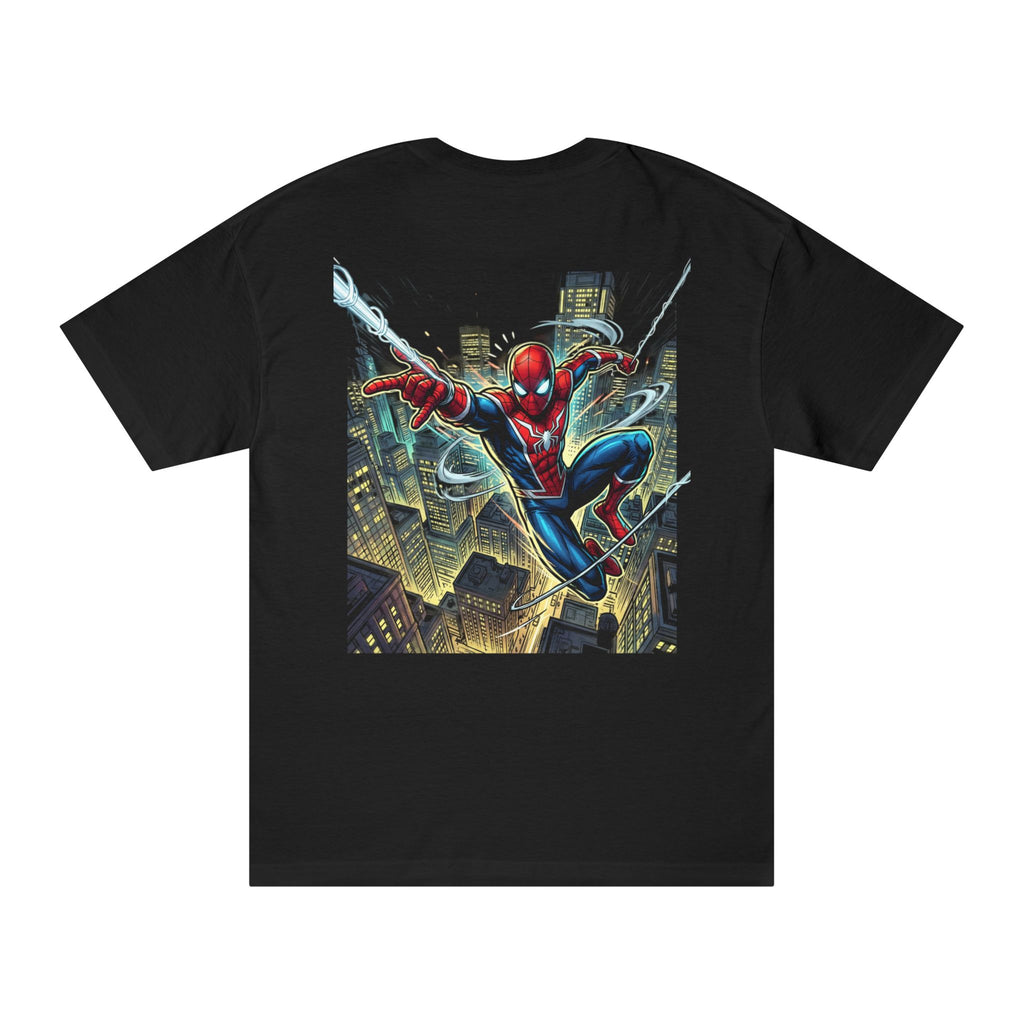 SeyJam Spider-Man Graphic Tee — Dynamic Back Print Superhero T-Shirt