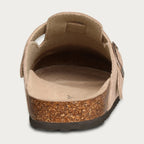 Cork Suede Mules Slippers for Women Fashion Men Clogs Shoes Classic Cork Antislip Outdoor Slippers with Arch Support