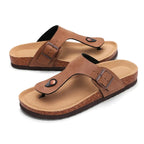 Cork Suede Mules Slippers for Women Fashion Men Clogs Shoes Classic Cork Antislip Outdoor Slippers with Arch Support