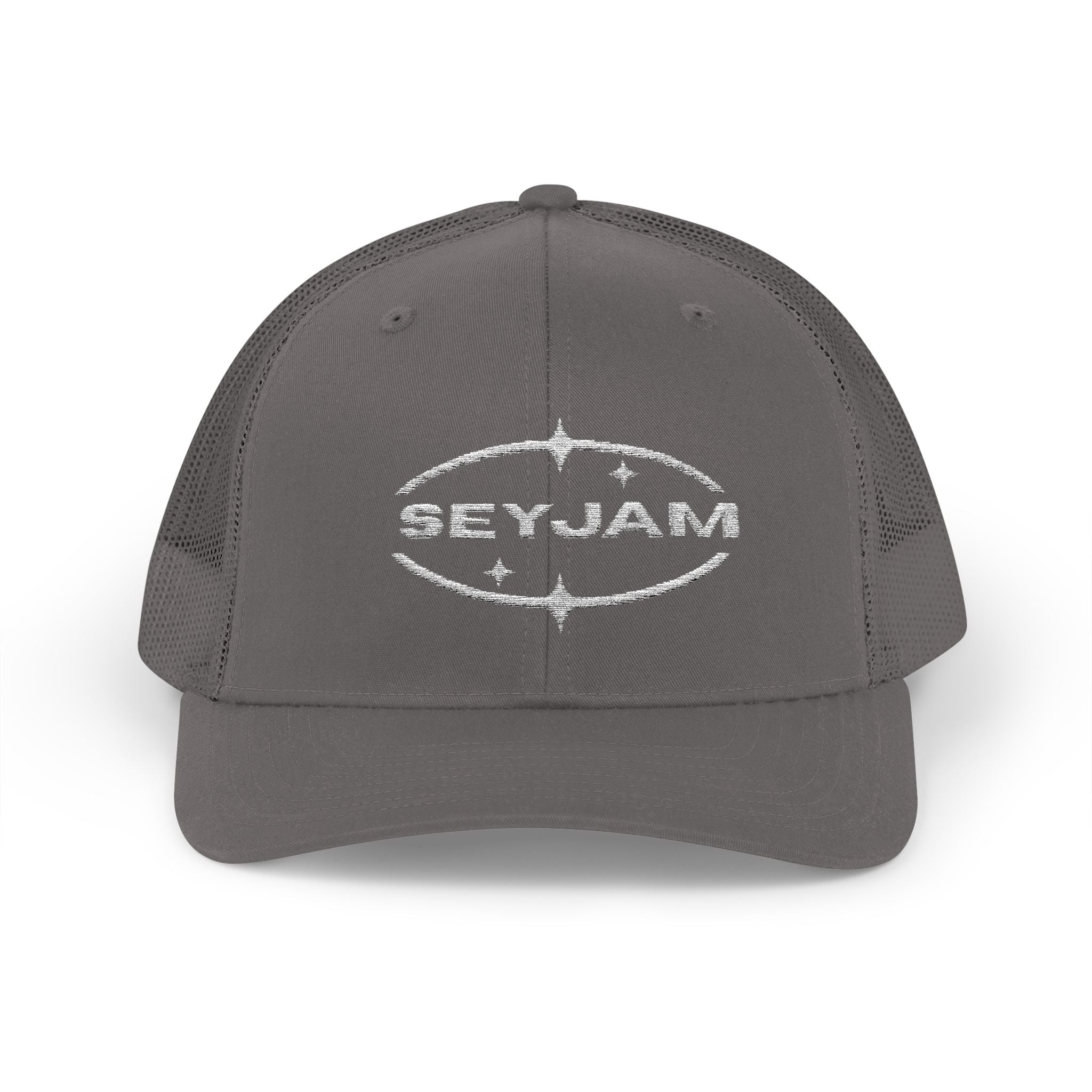 SEYJAM Embroidered Vintage Mesh Snapback Hat
