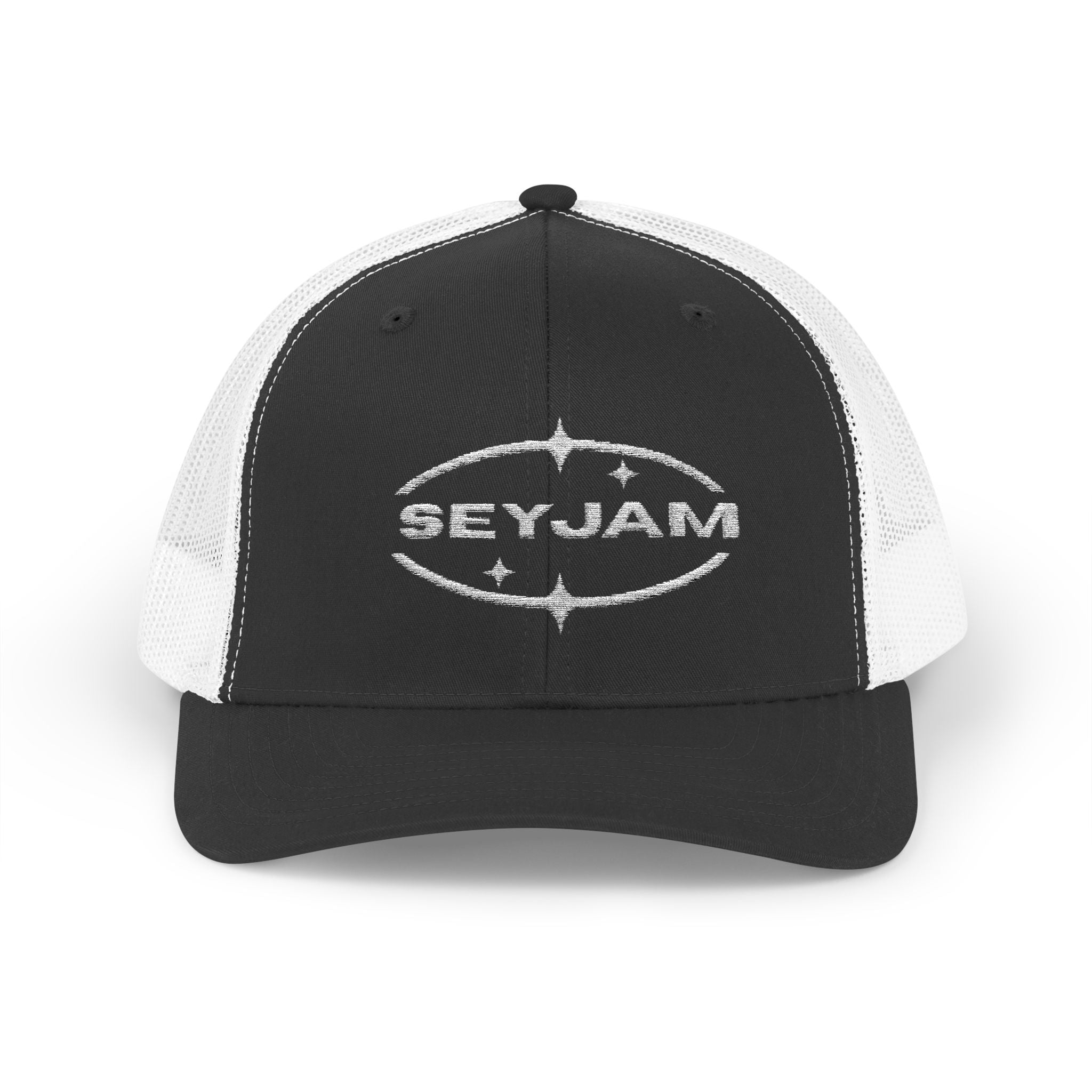 SEYJAM Embroidered Vintage Mesh Snapback Hat