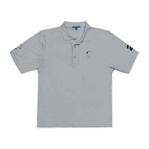 Embroidered Minimalist Polo Shirt — Subtle Logo & Sleeve Graphics