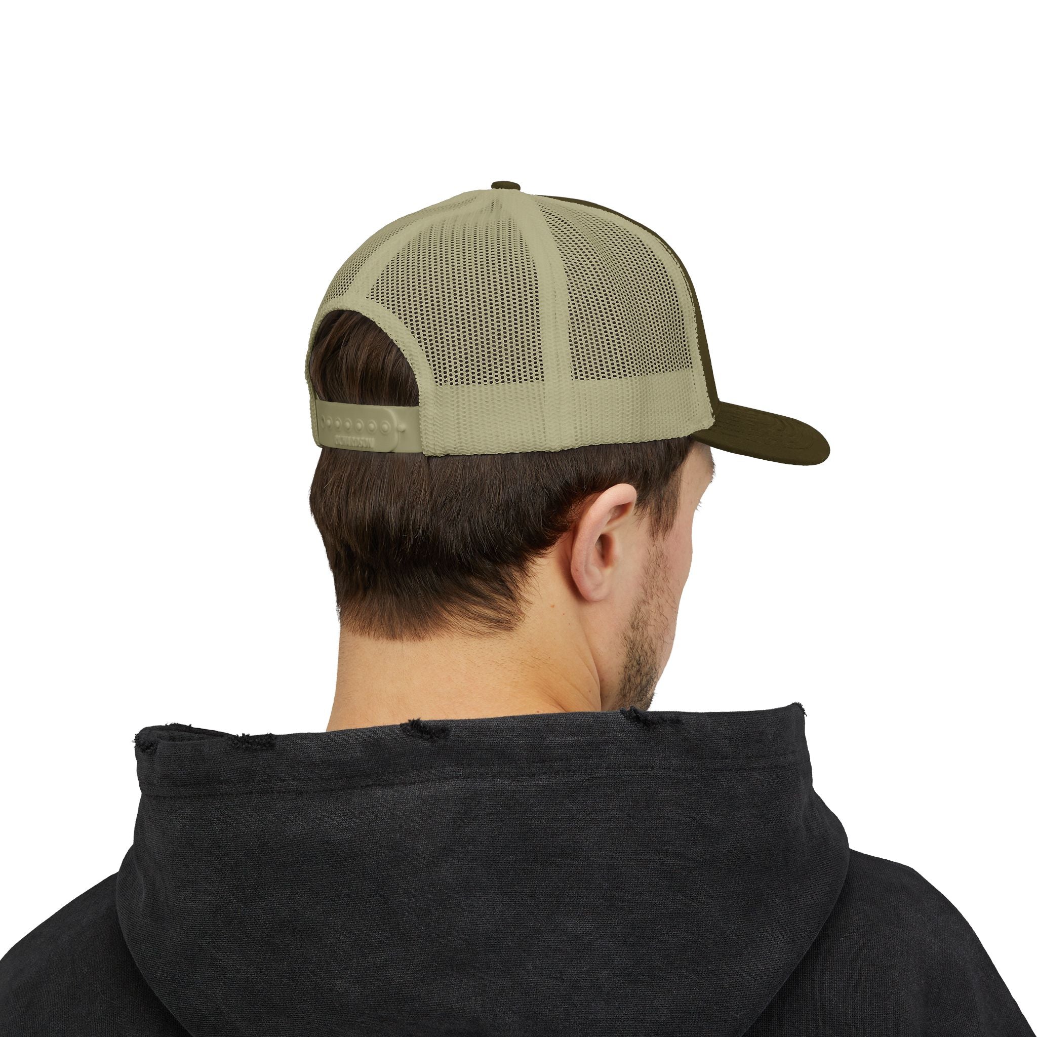 SEYJAM Embroidered Vintage Mesh Snapback Hat