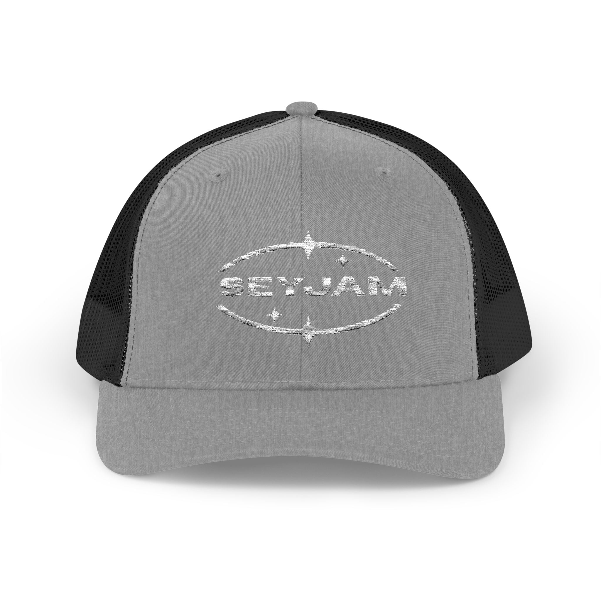 SEYJAM Embroidered Vintage Mesh Snapback Hat