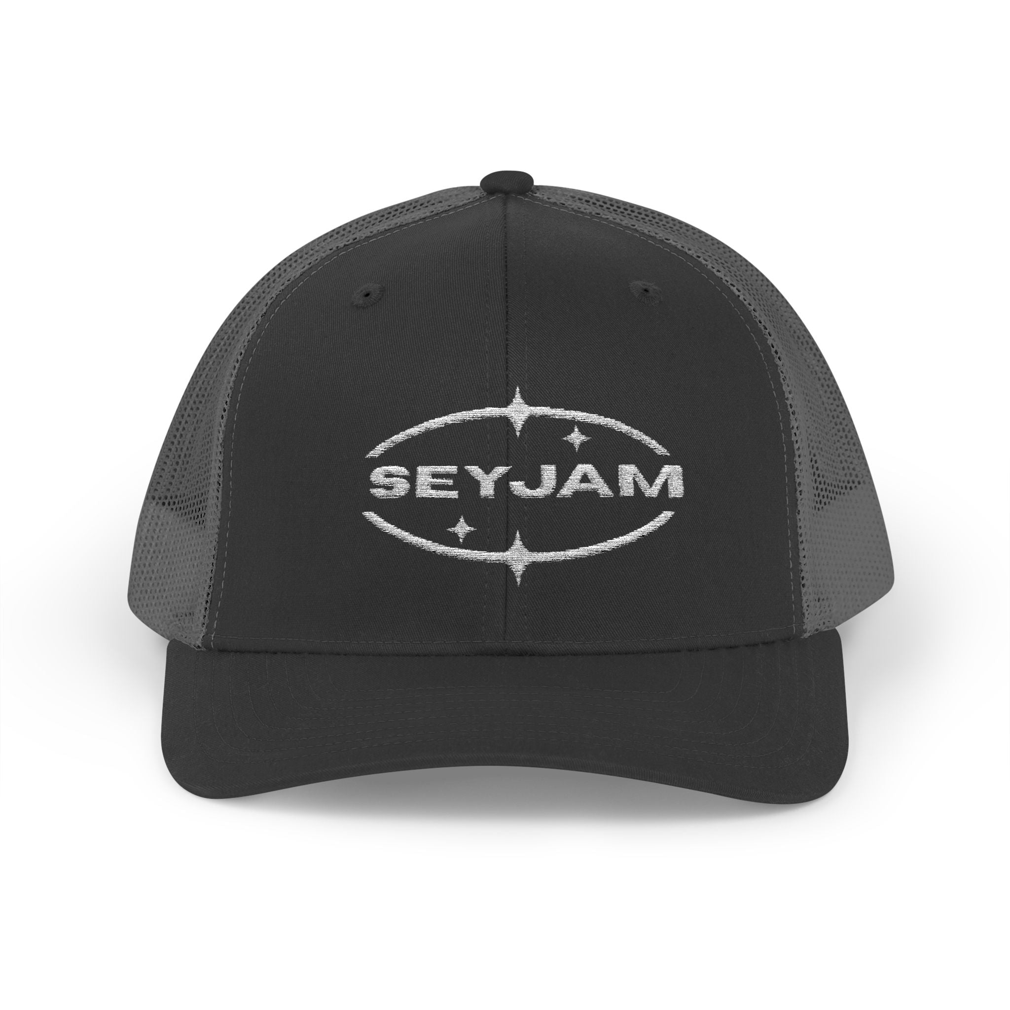SEYJAM Embroidered Vintage Mesh Snapback Hat