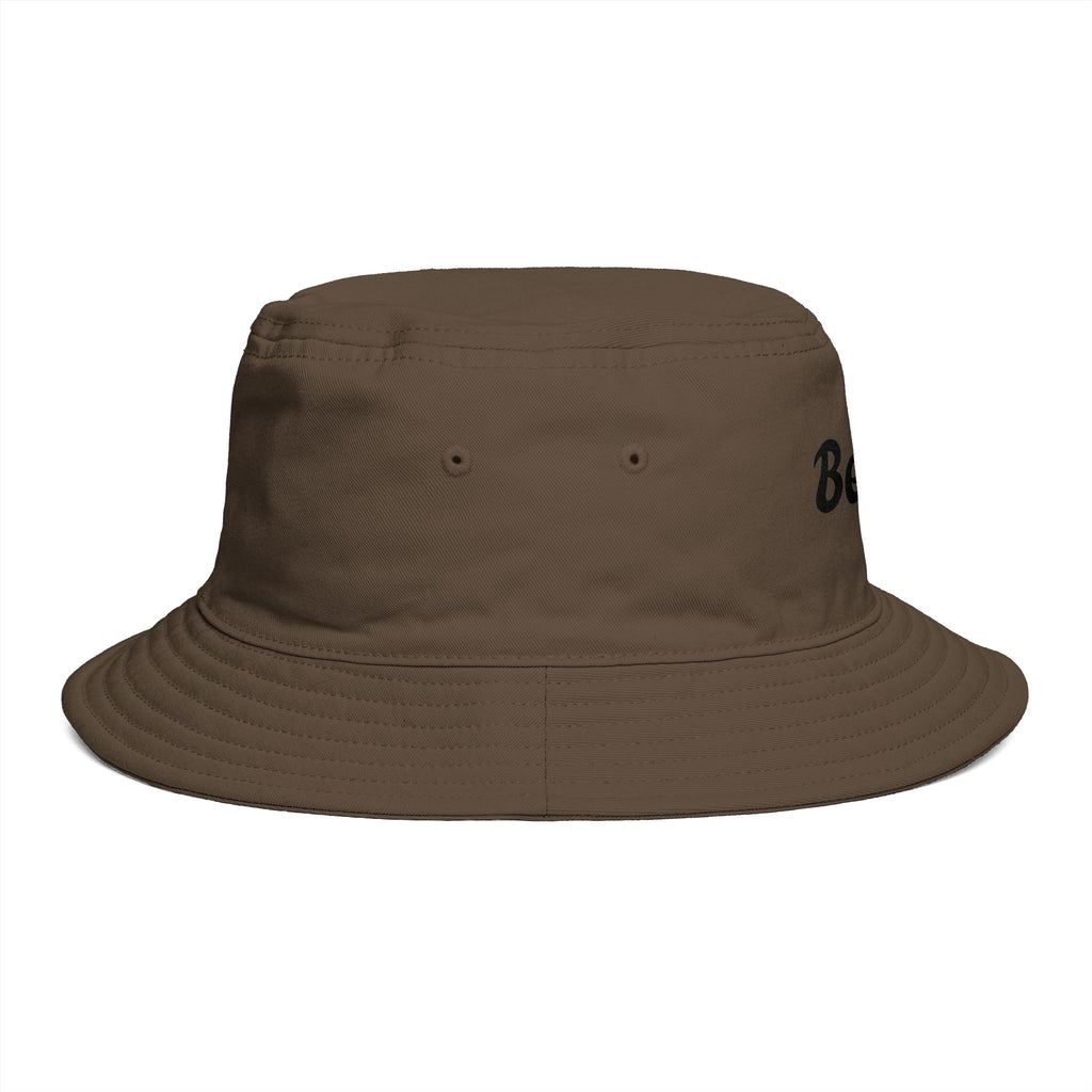 Beach Bucket Hat — Retro Script Summer Sun Hat