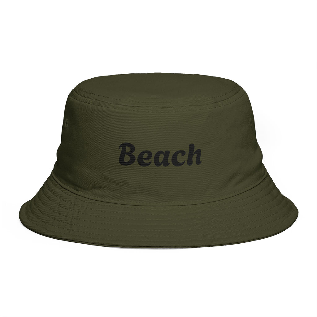 Beach Bucket Hat — Retro Script Summer Sun Hat