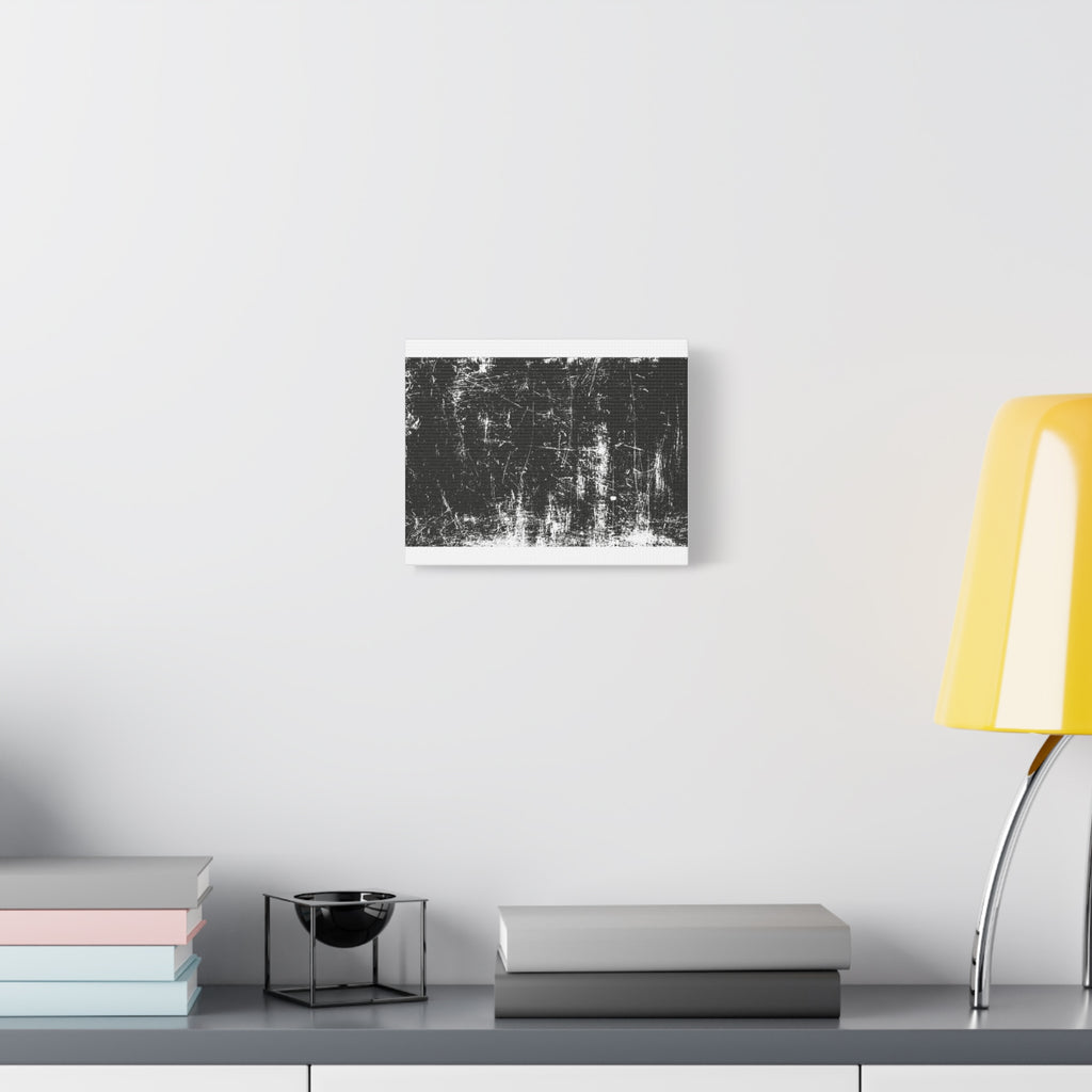 Grunge Black Texture Matte Canvas Print — Stretched 1.25"
