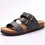 Cork Suede Mules Slippers for Women Fashion Men Clogs Shoes Classic Cork Antislip Outdoor Slippers with Arch Support
