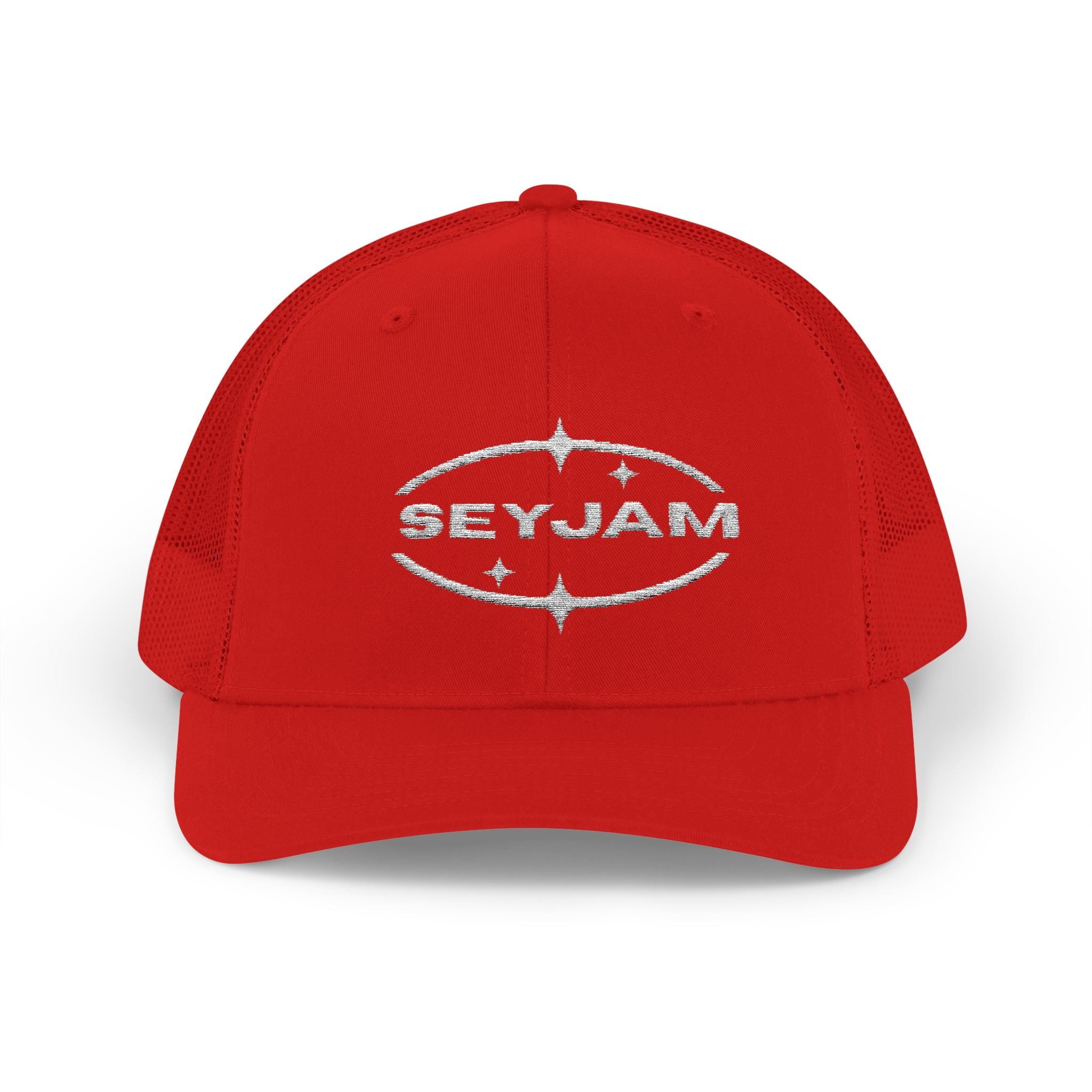 SEYJAM Embroidered Vintage Mesh Snapback Hat