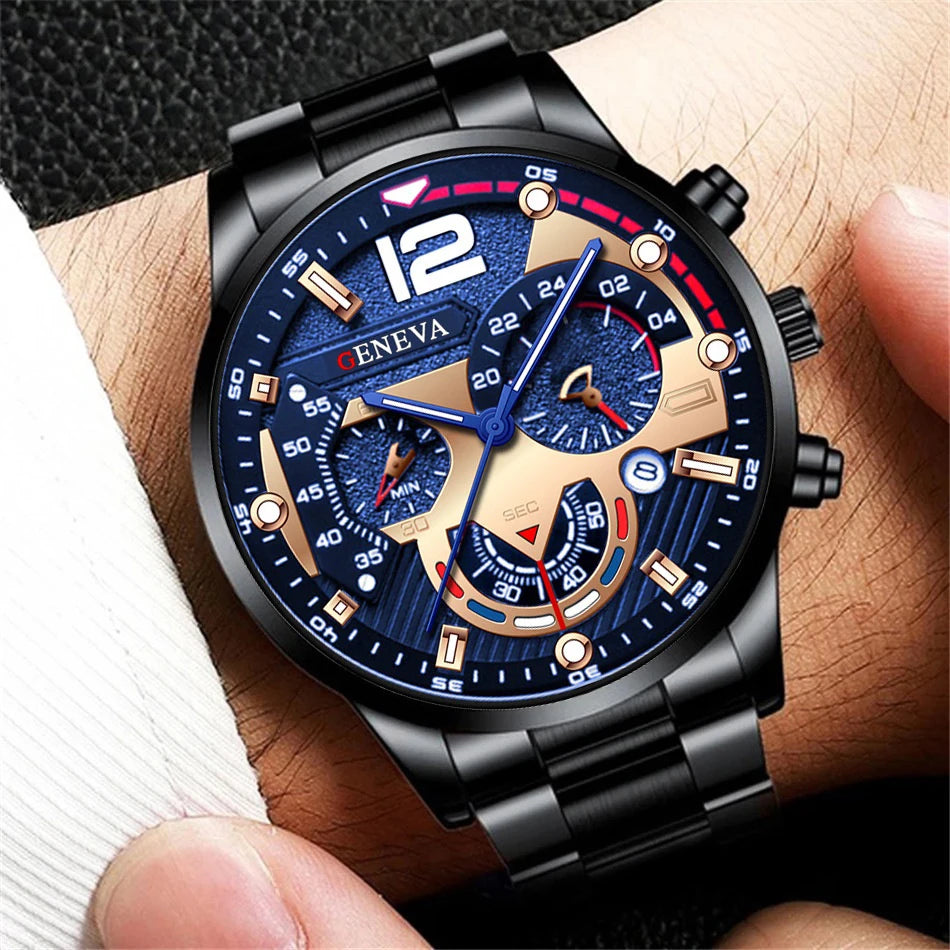 Fashion Men's Stainless Steel Quartz Watch