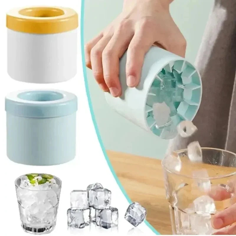 Round Ice Bucket Ice Cube Mold – DIY Ice Maker